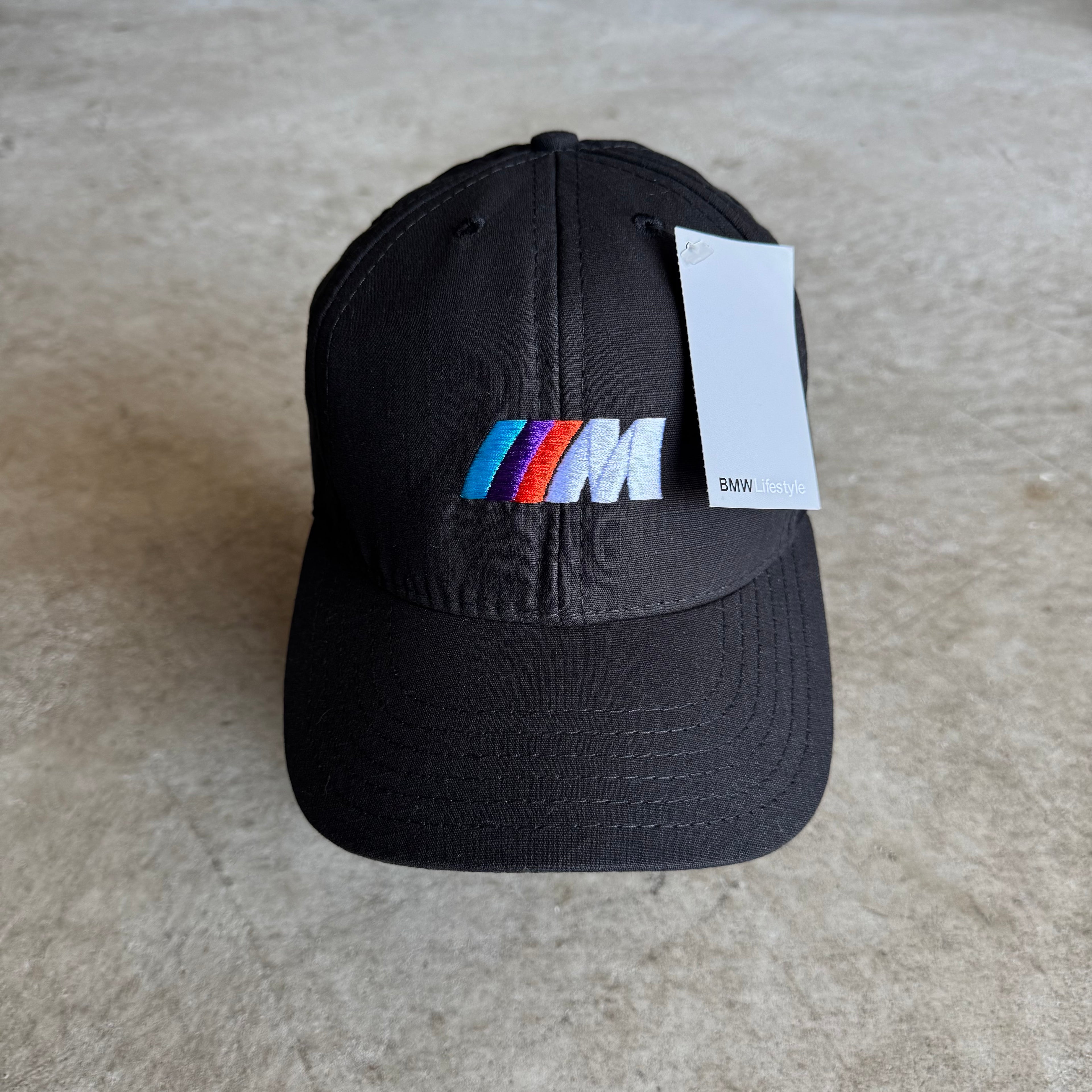 90s BMW Lifetstyle M Power Black Adjustable Strapback Hat
