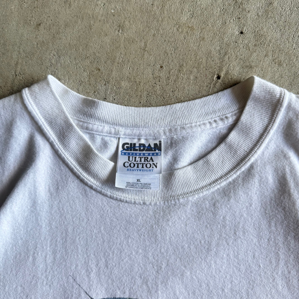 90s Volkswagen Peace Bug White T Shirt (XL)