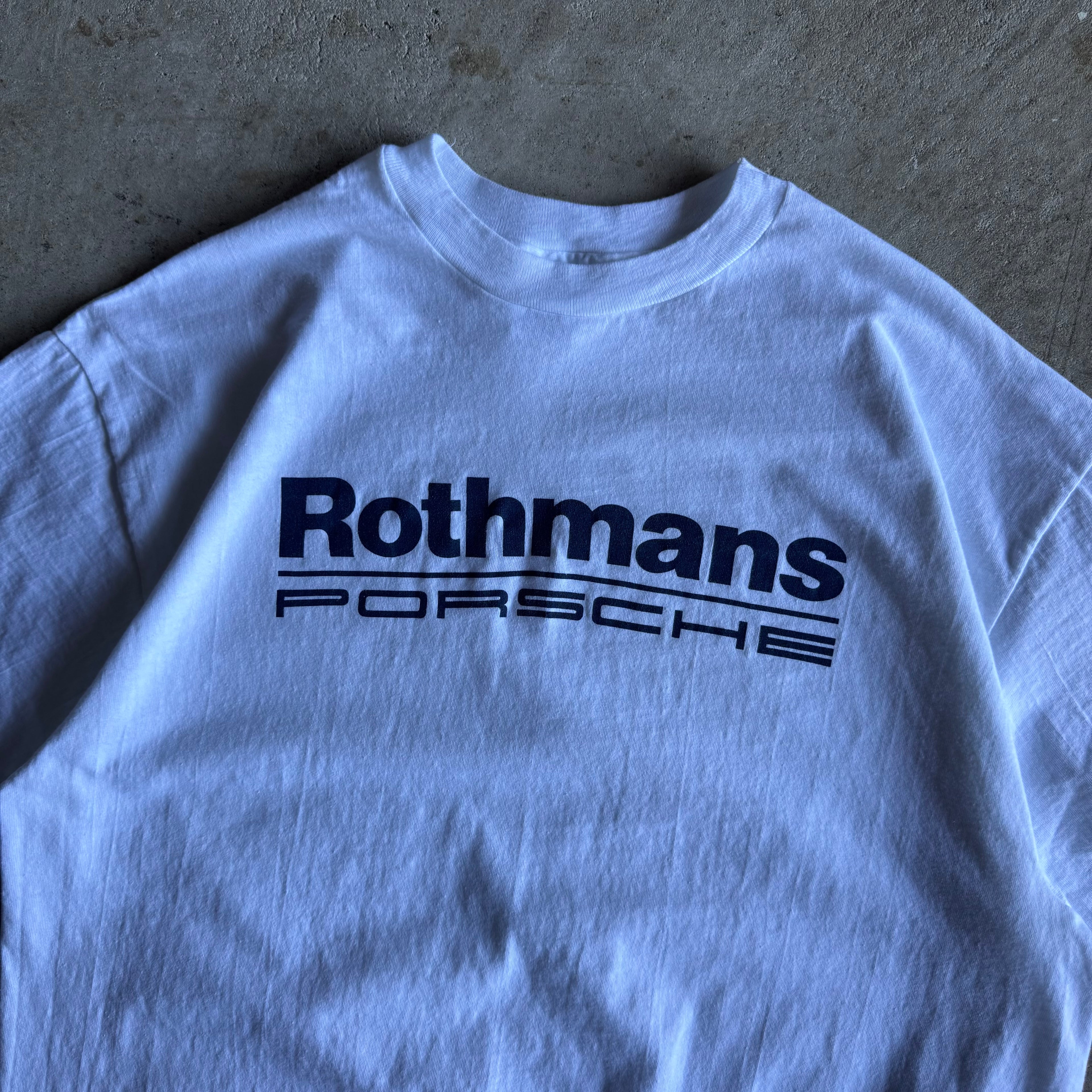90s Porsche Rothmans Racing White T Shirt (XL)