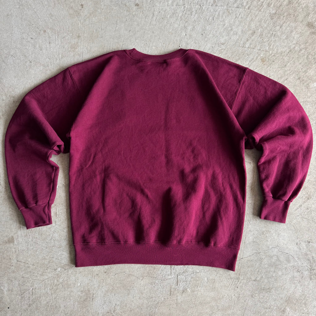90s BMW Alpina Motorsports Burgundy Crewneck Sweater (M)