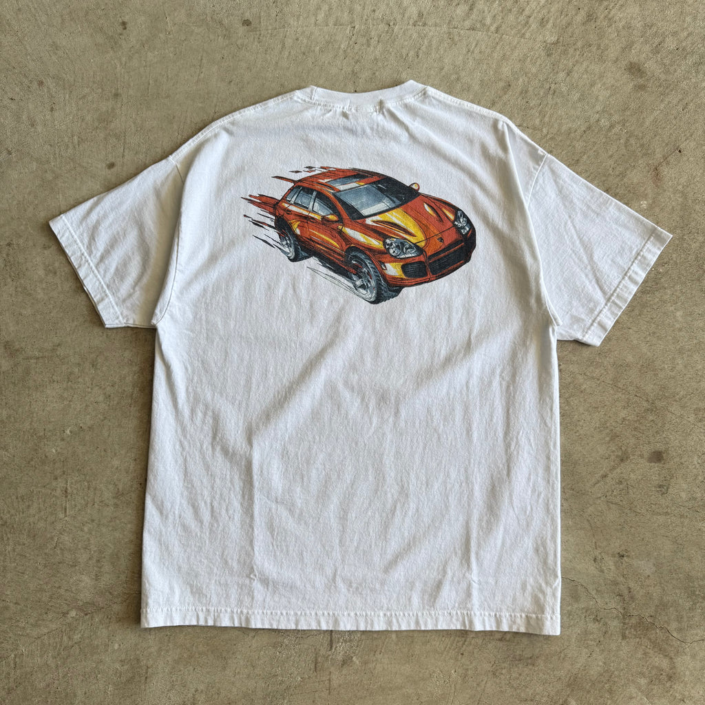 2000s Porsche Cayenne White T Shirt (XL)