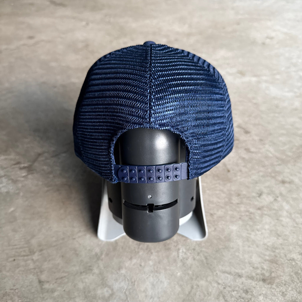 80s John Hicks Porsche + Audi Navy Mesh Adjustable Trucker Hat