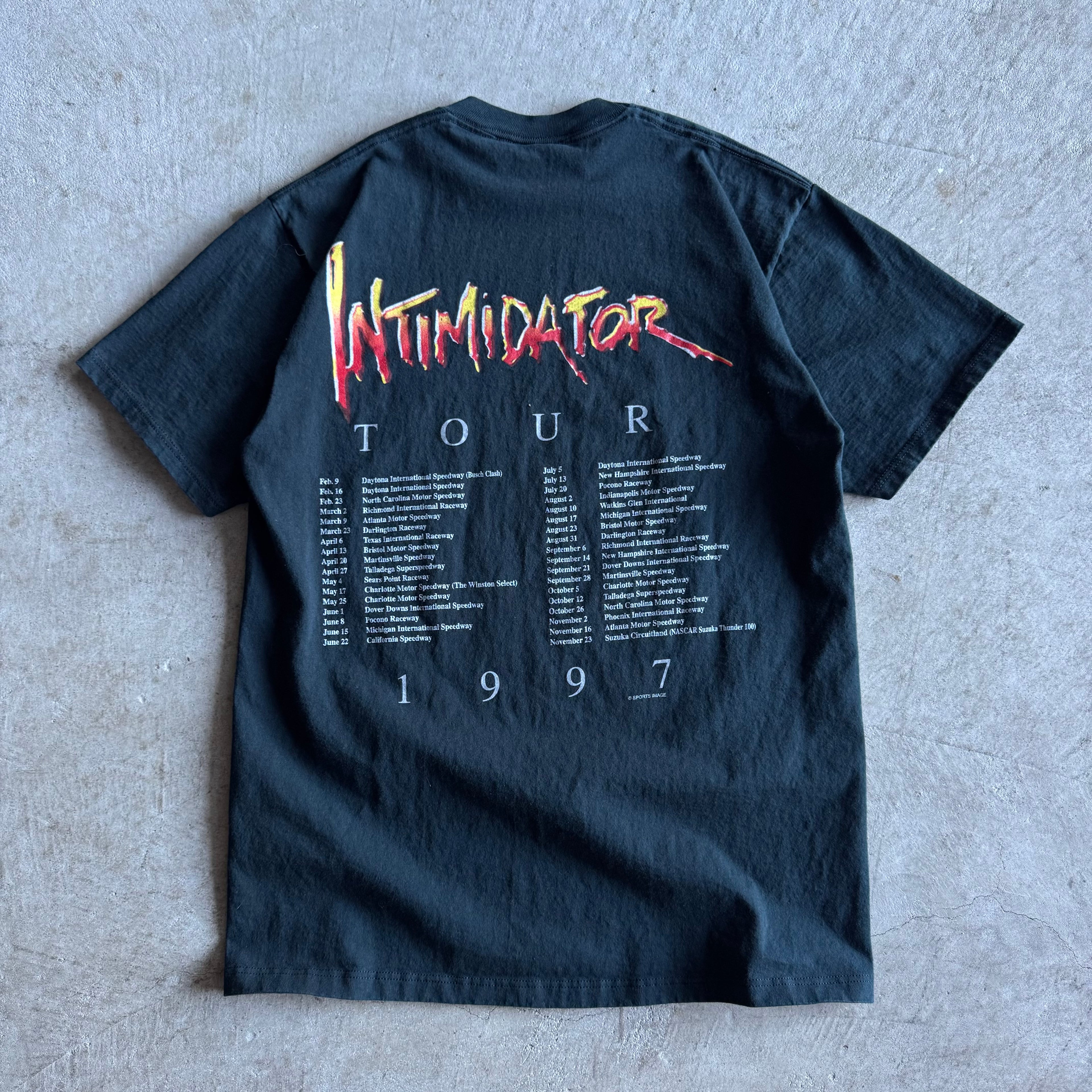 1997 Dale Earnhardt Intimidator Tour T Shirt (L)