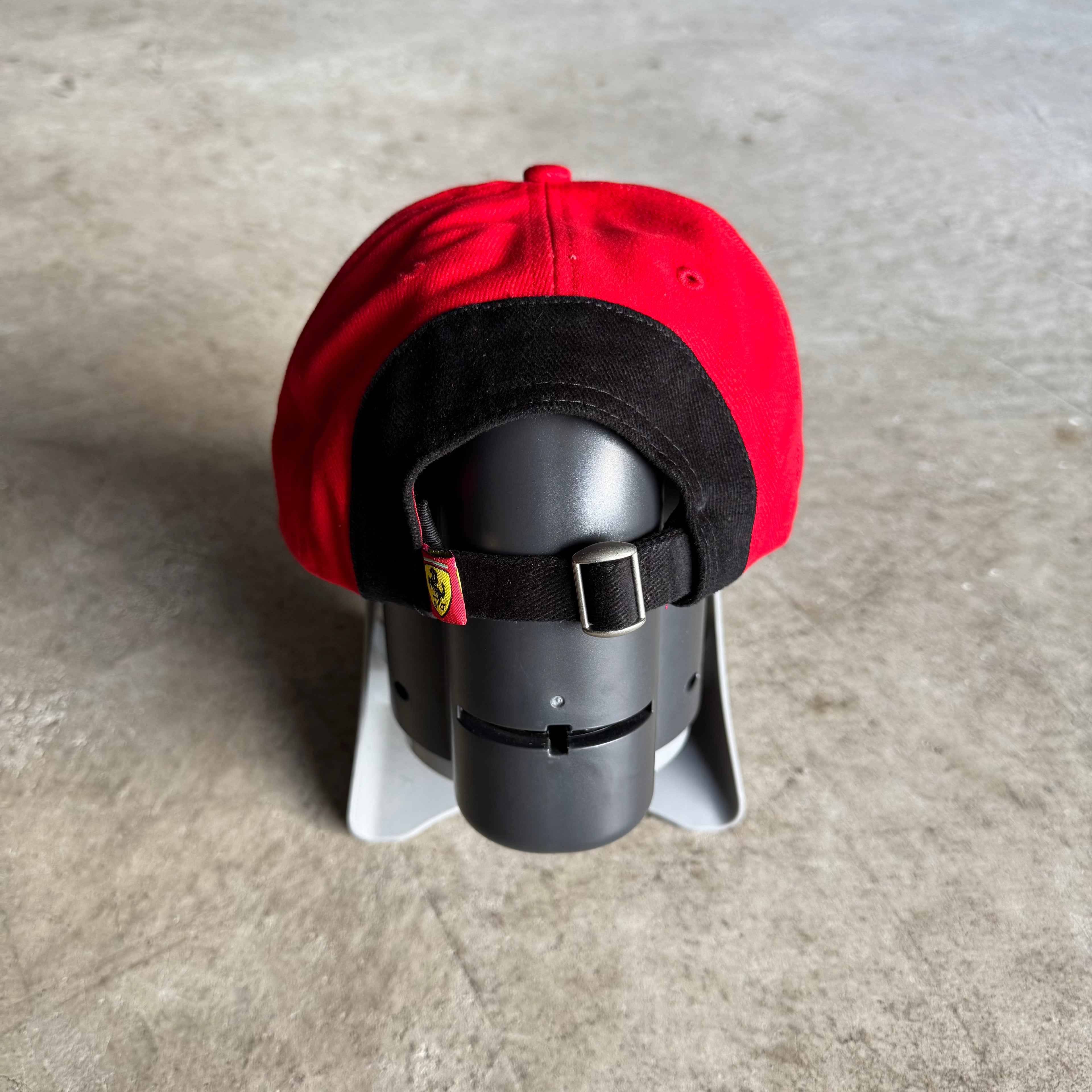 Ferrari Embroidered Shield Red Black Cap Hat