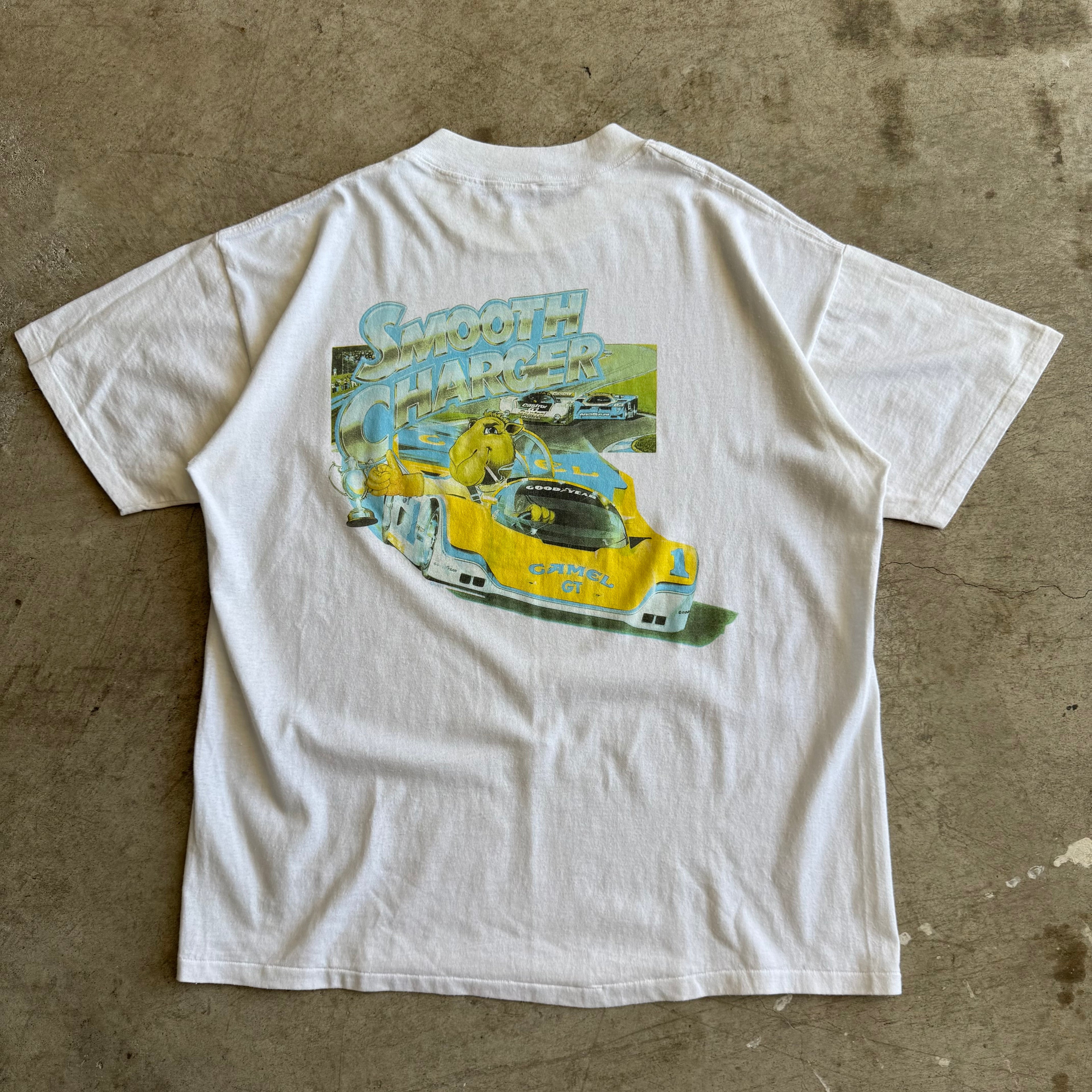 1991 Camel GT Road America Smooth Charger Racing T Shirt (XL)