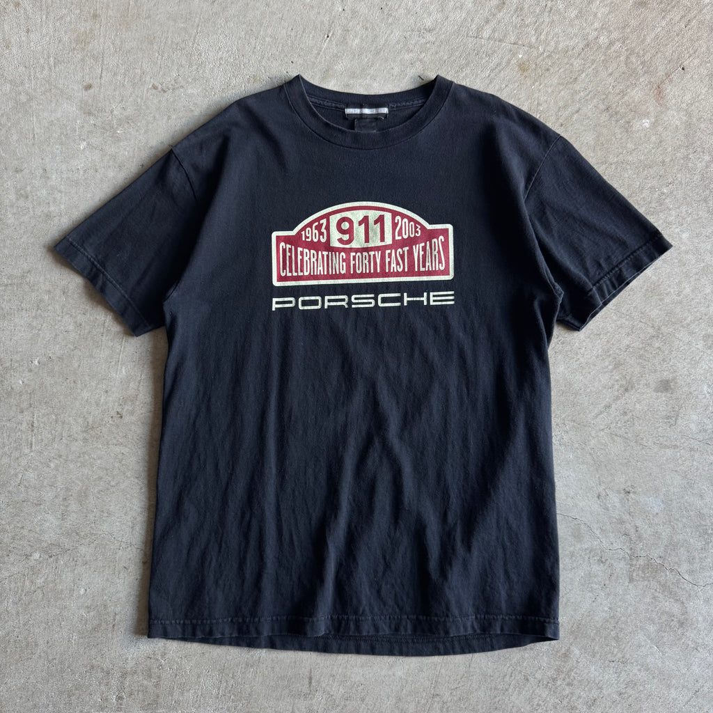 2003 Porsche Celebrating 40 Years Black T Shirt (L)