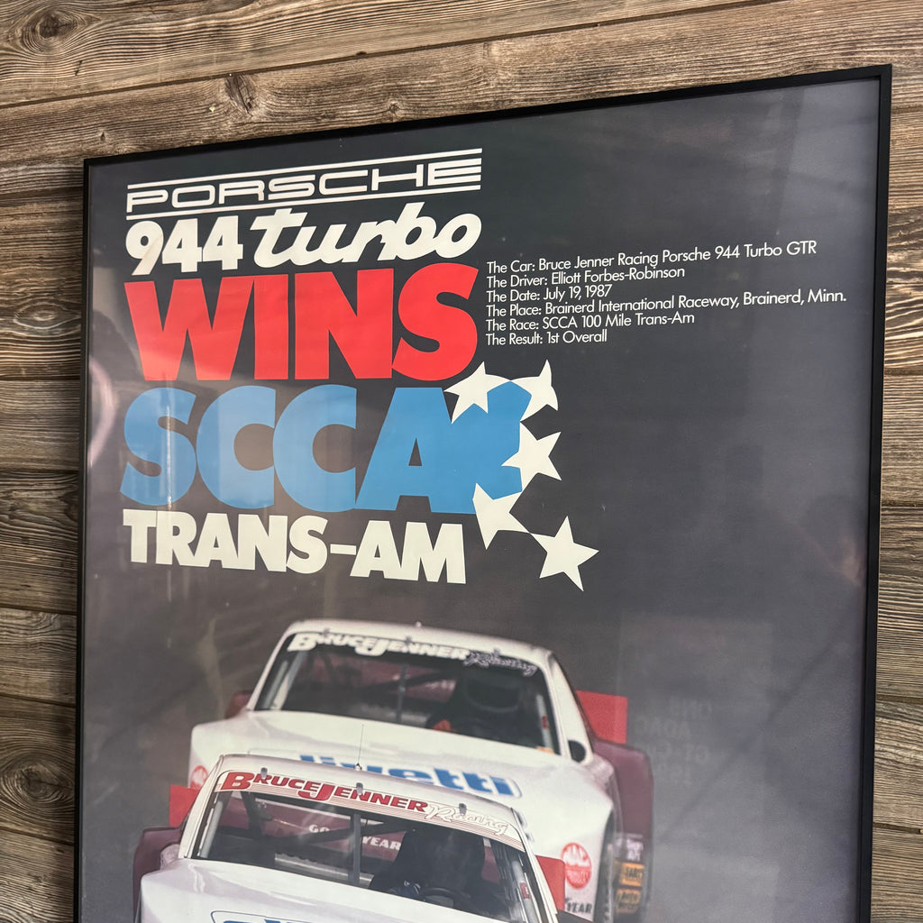 1987 Porsche 944 Turbo Wins SCCA Trans-AM Victory Poster