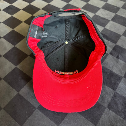 Vintage Nissan Black Red Strapback Hat Cap