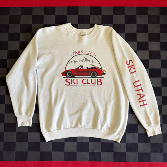 Vintage 80s Porsche Park City Utah Pullover Sweater Size XL