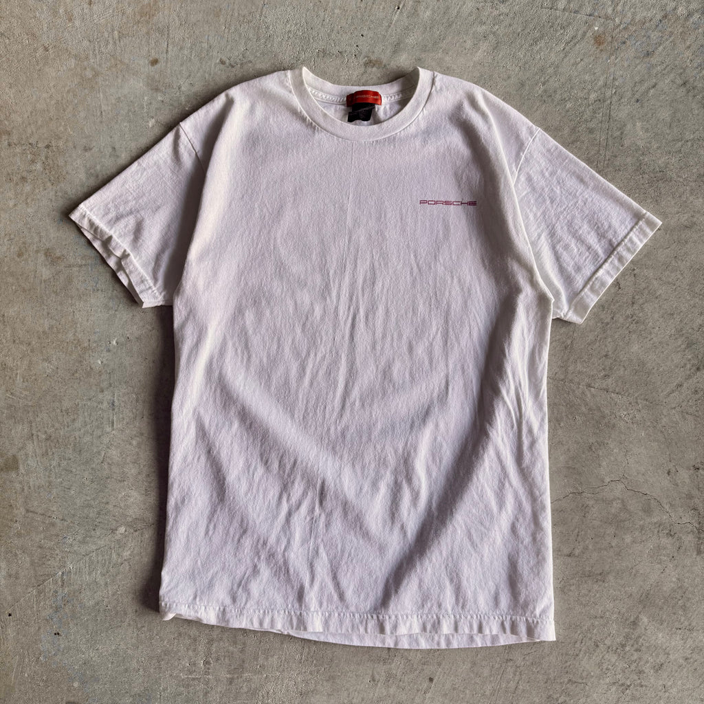 2000s Porsche Cayenne Faded White T Shirt (L)