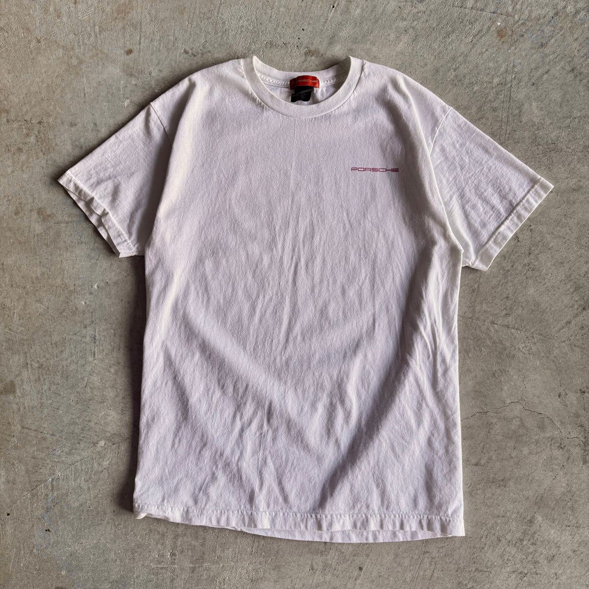 2000s Porsche Cayenne Faded White T Shirt (L)