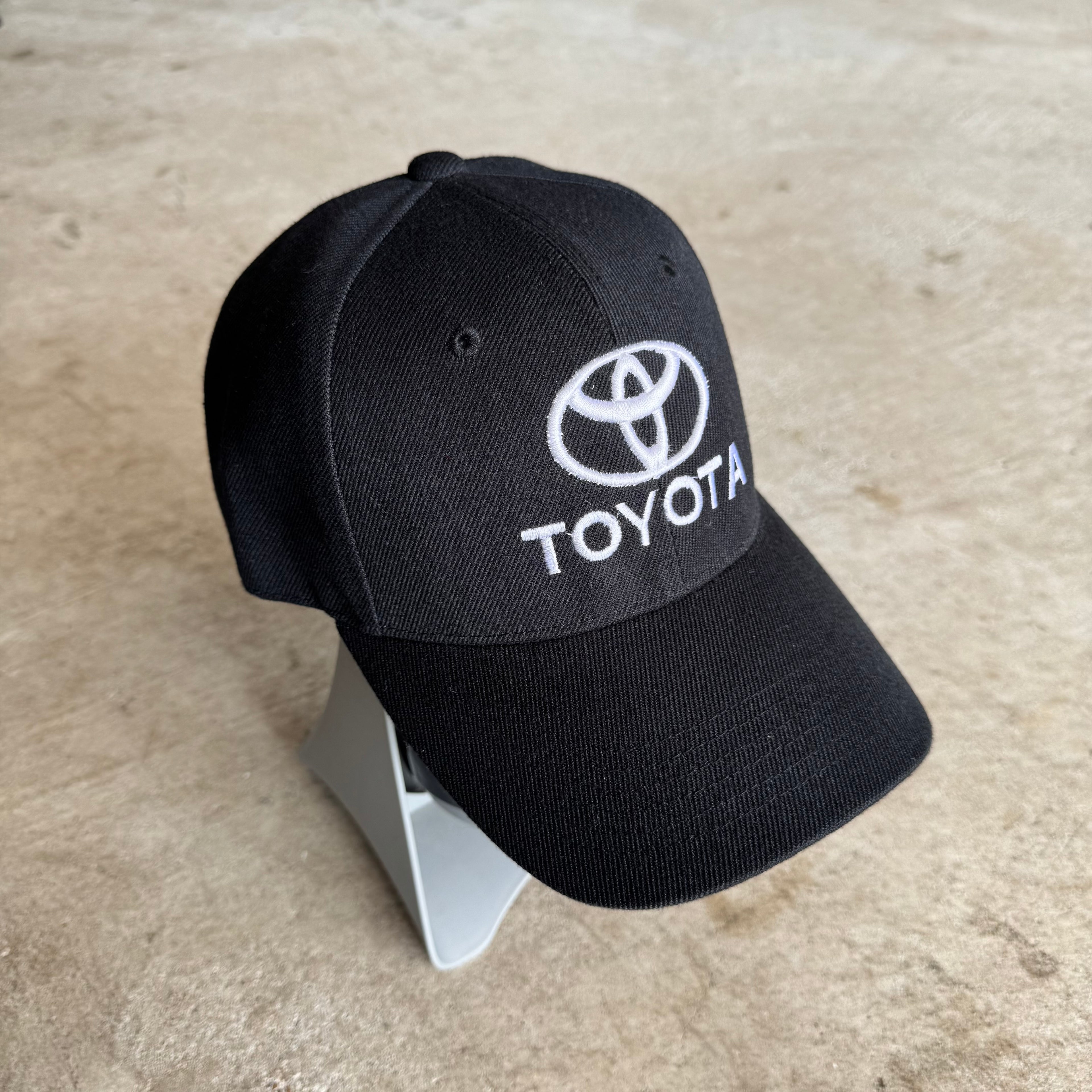 90s Toyota Embroidered Black Strapback Hat