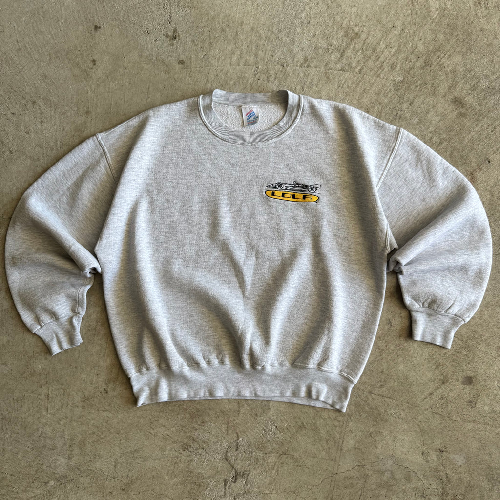 90s Lola Formula 1 F1 Racing Grey Crewneck Sweater (XL)