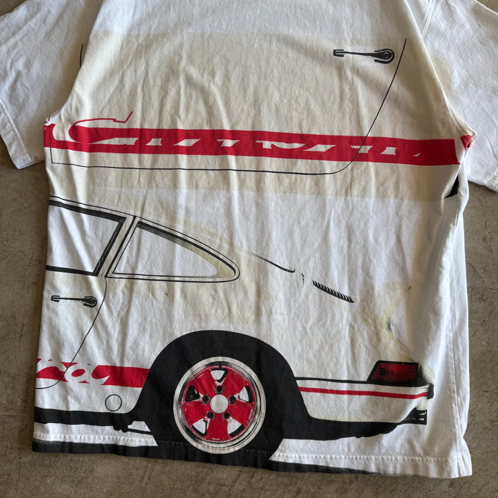 2000s Porsche Selection 911 Carrera AOP White T Shirt (XL)