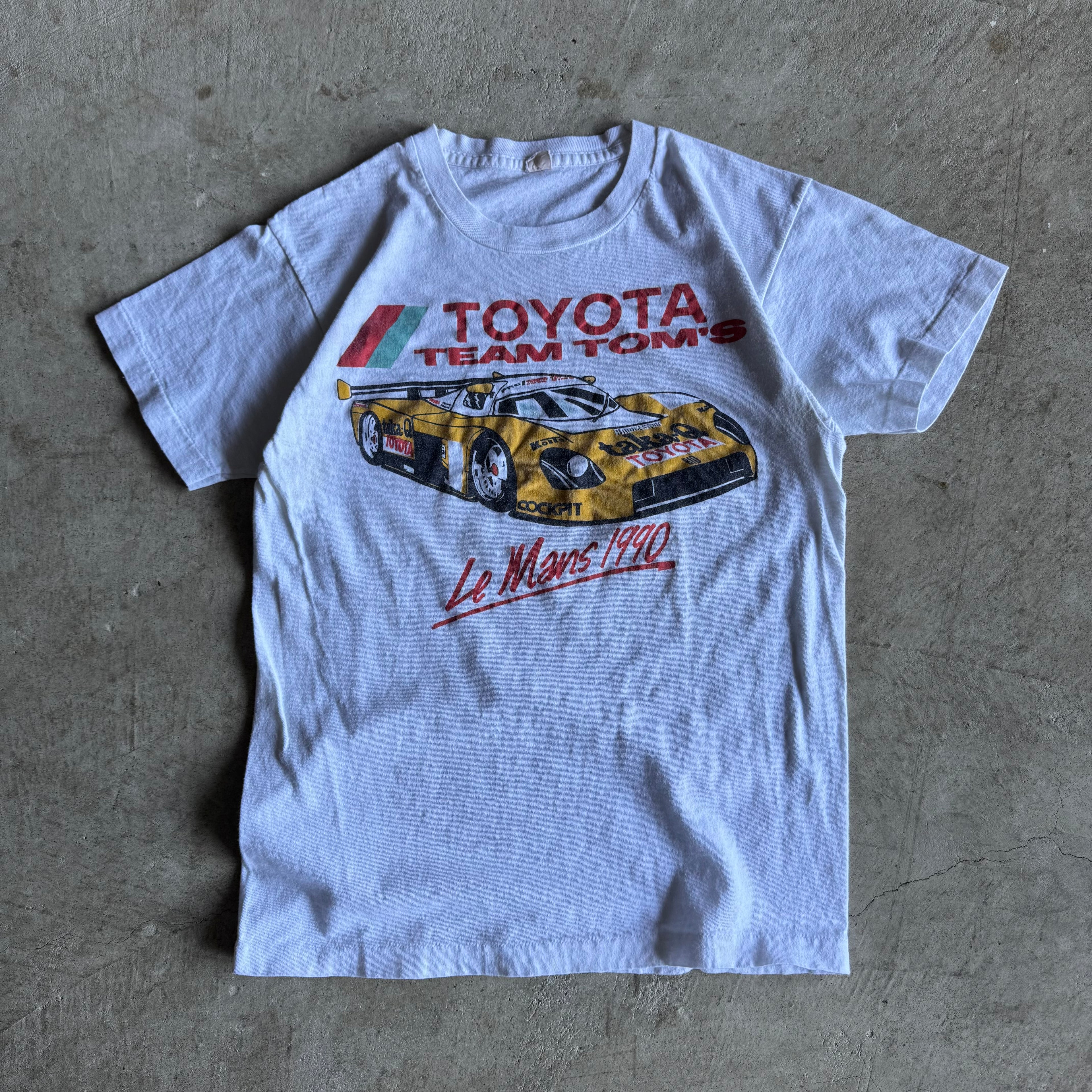 1990 Toyota Team Tom's taka-Q Le Mans White T Shirt (M)