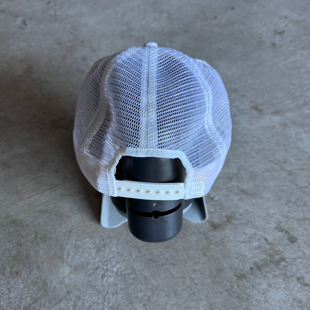 80s Porsche Quaker State Indy Racing White SnapBack Hat