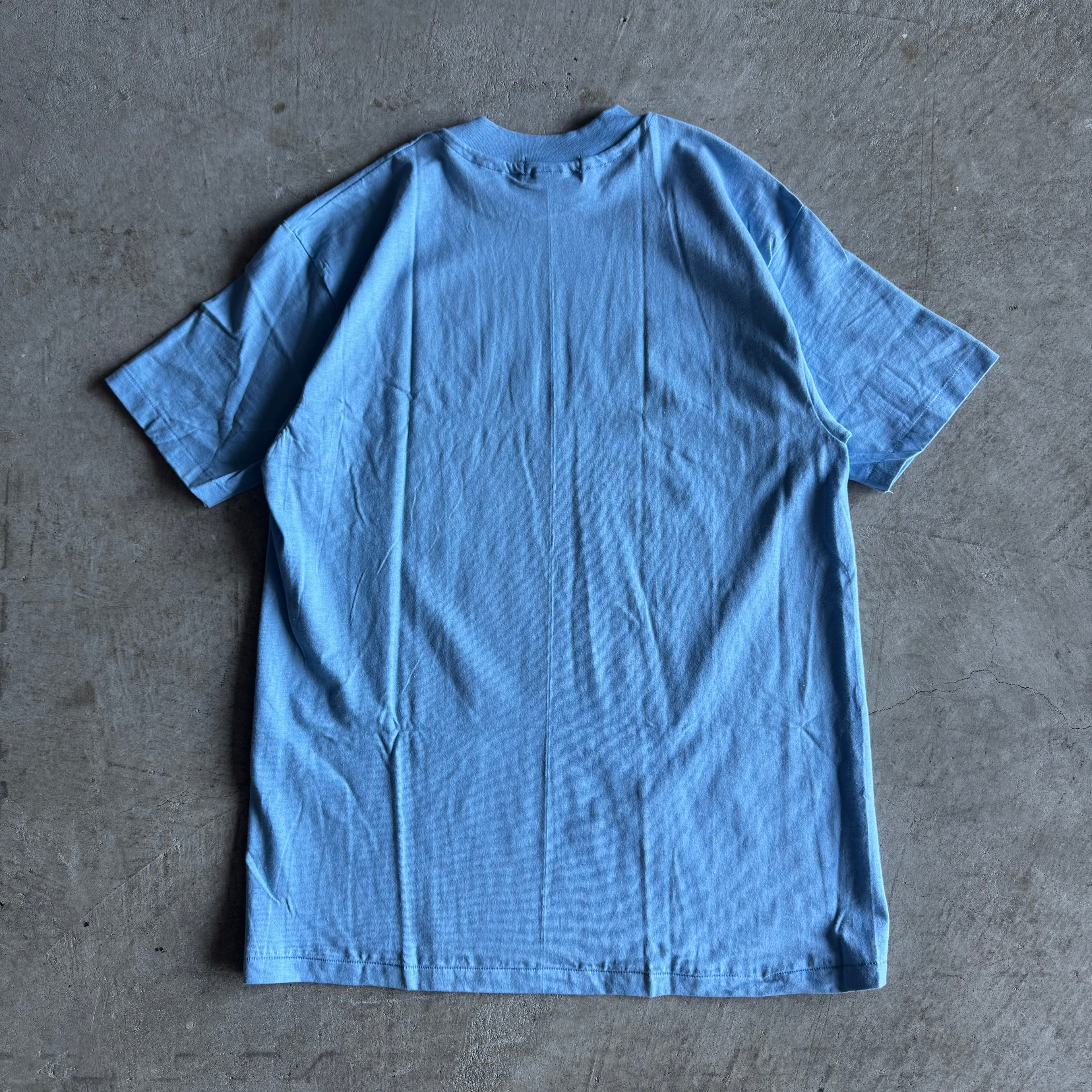 80s Porsche Carrera Panamerica Mexico Blue T Shirt (XL)
