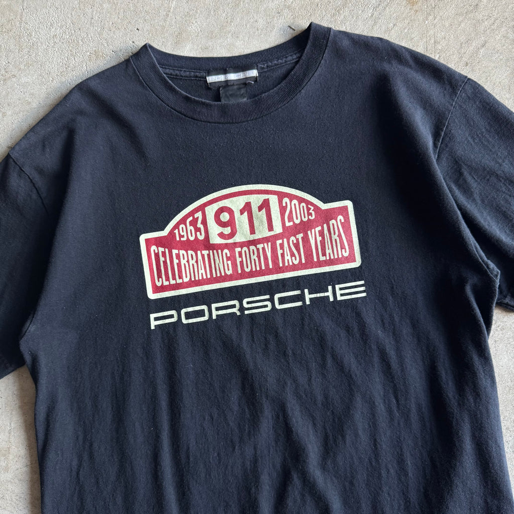 2003 Porsche Celebrating 40 Years Black T Shirt (L)