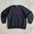 90s Porsche Selection Patch Black Crewneck Sweater (L)