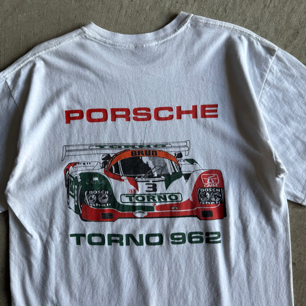 90s Porsche Torno 962 White T Shirt (XL)