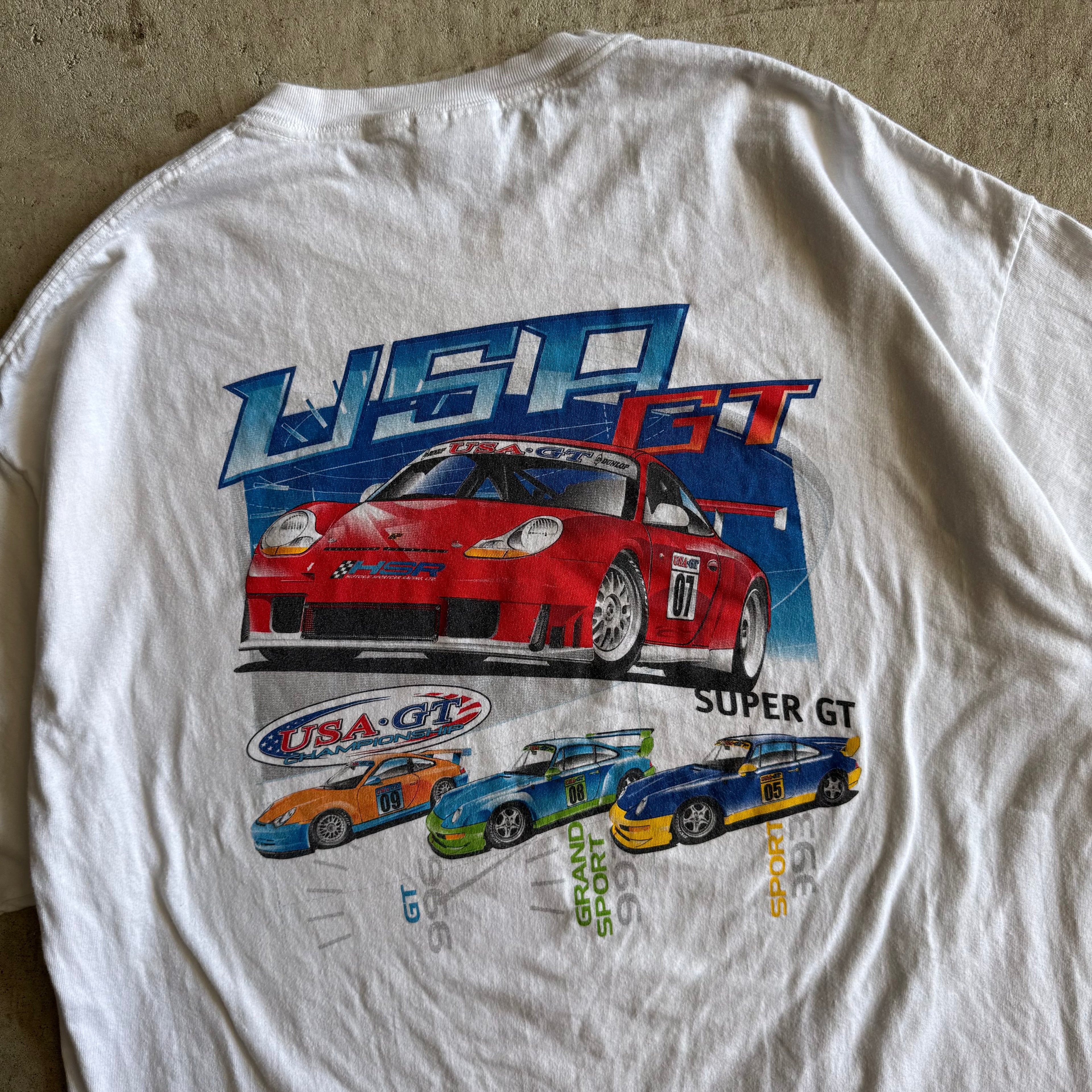 90s USA GT Porsche Champions 996 993 White T Shirt (XXL)