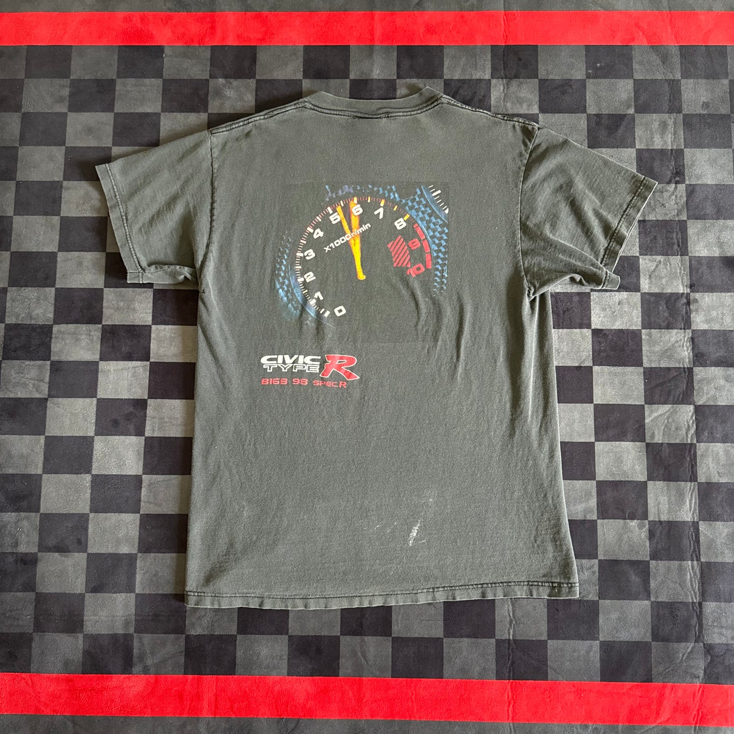 Honda Civic Type R B16B Spec R Speedometer T Shirt Large