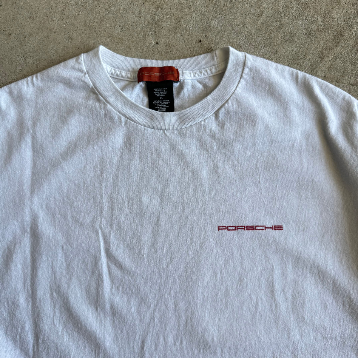 2000s Porsche Cayenne White T Shirt (XL)
