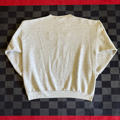 NASCAR Racing Embroidered Gray Pullover Sweater 2XL