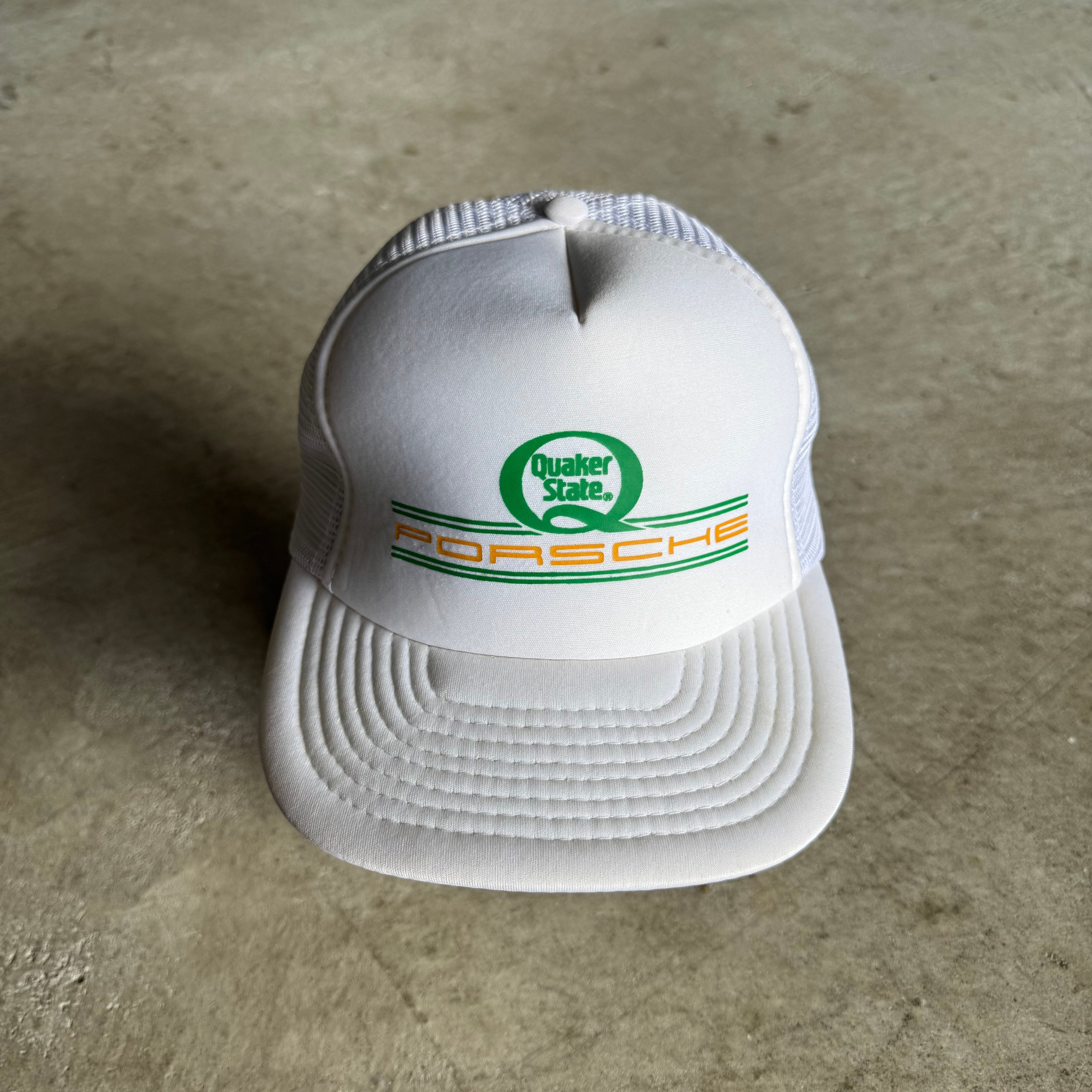 80s Porsche Quaker State Mesh Trucker Hat