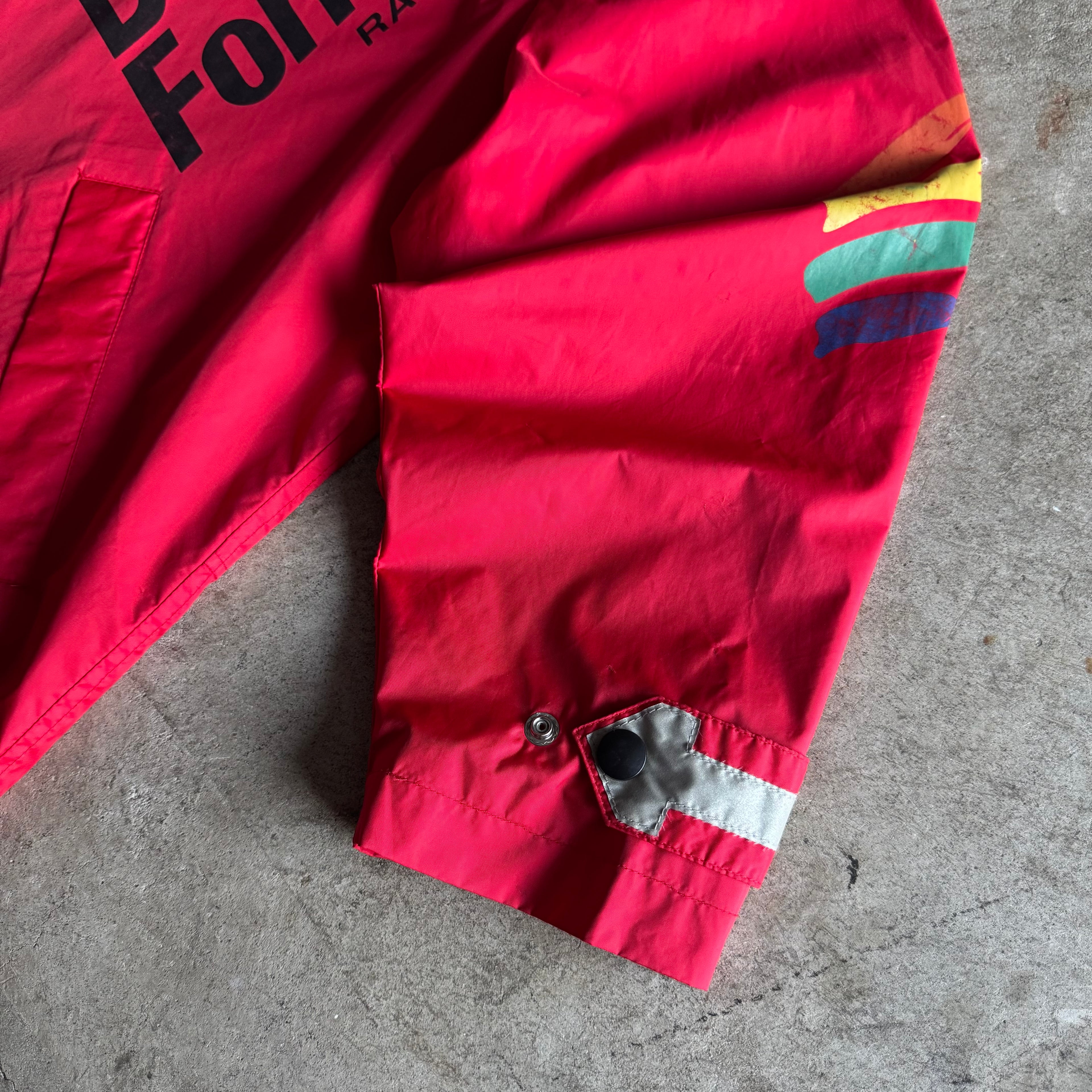 Vintage 90s Benetton Formula 1 F1 Racing Team Coat Jacket Size XL