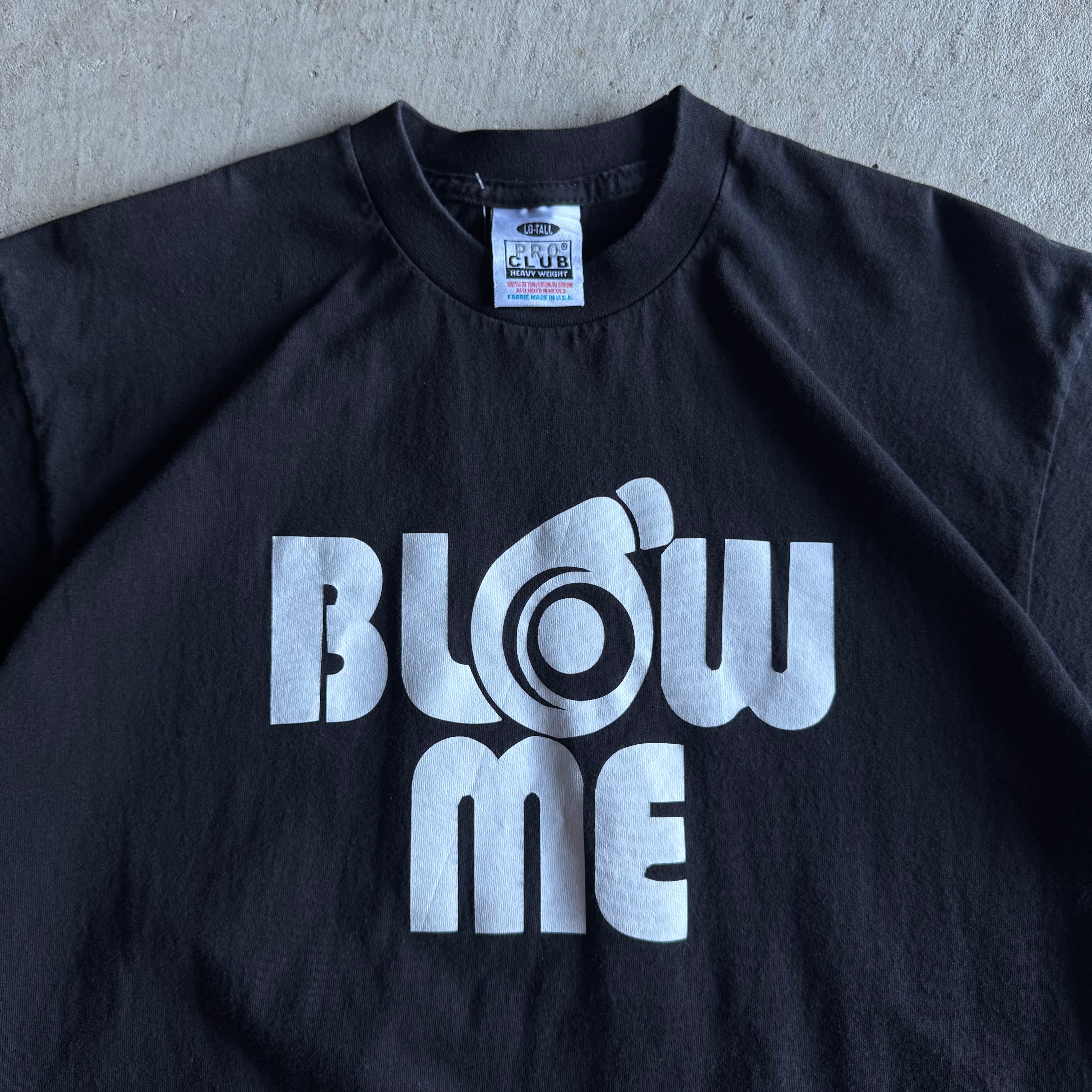 Vintage 90s Parody Turbo 'Blow Me' Black T Shirt Size Large