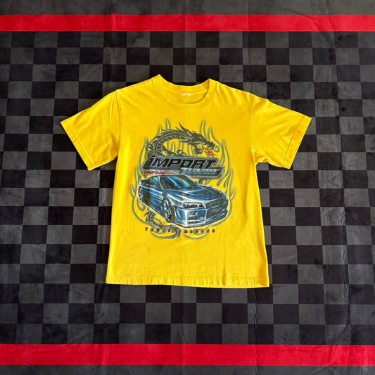 Vintage Import Tuner Skyline GTR Kids Yellow T Shirt