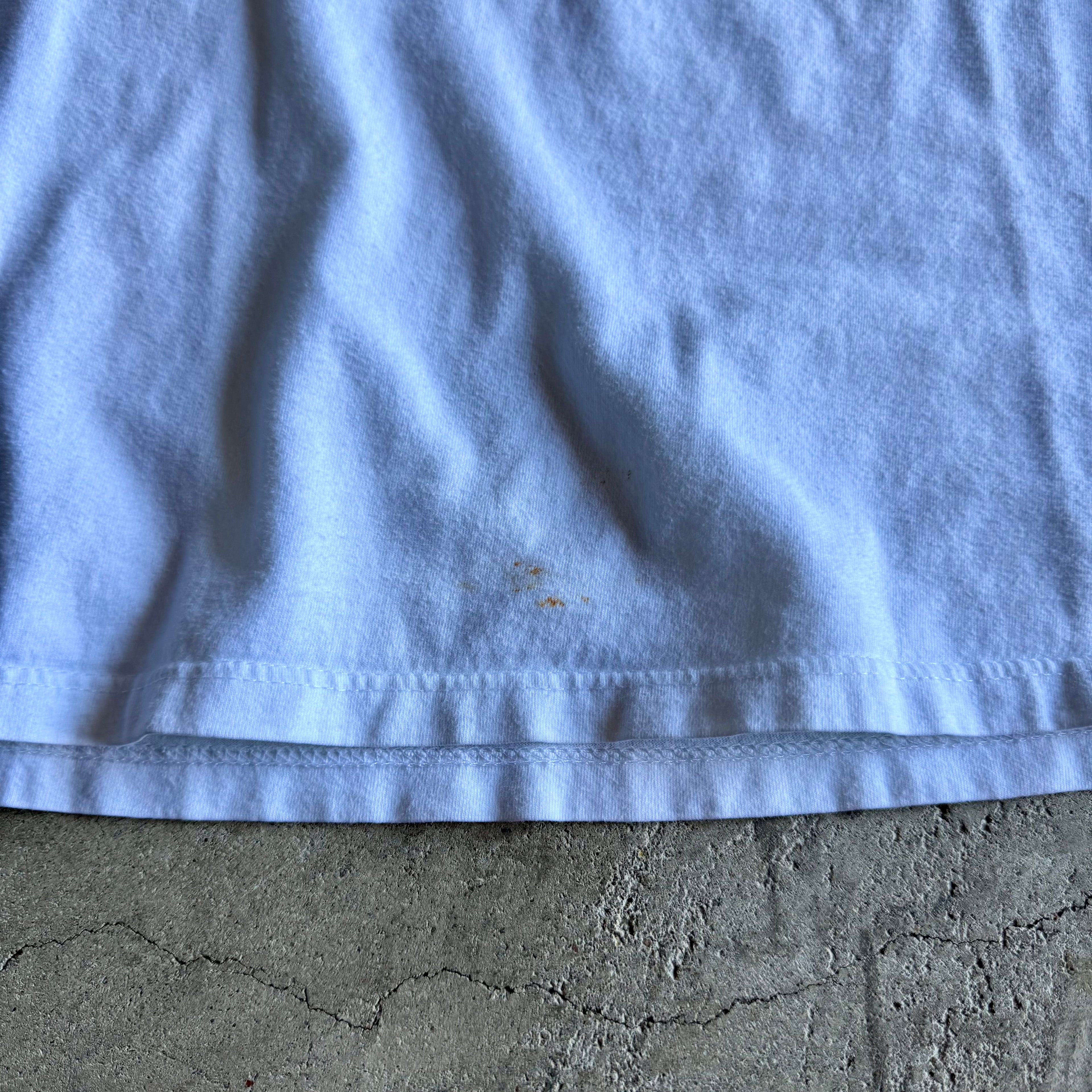 Vintage 90s Powered by BMW McLaren F1 Fina White T Shirt Size Large