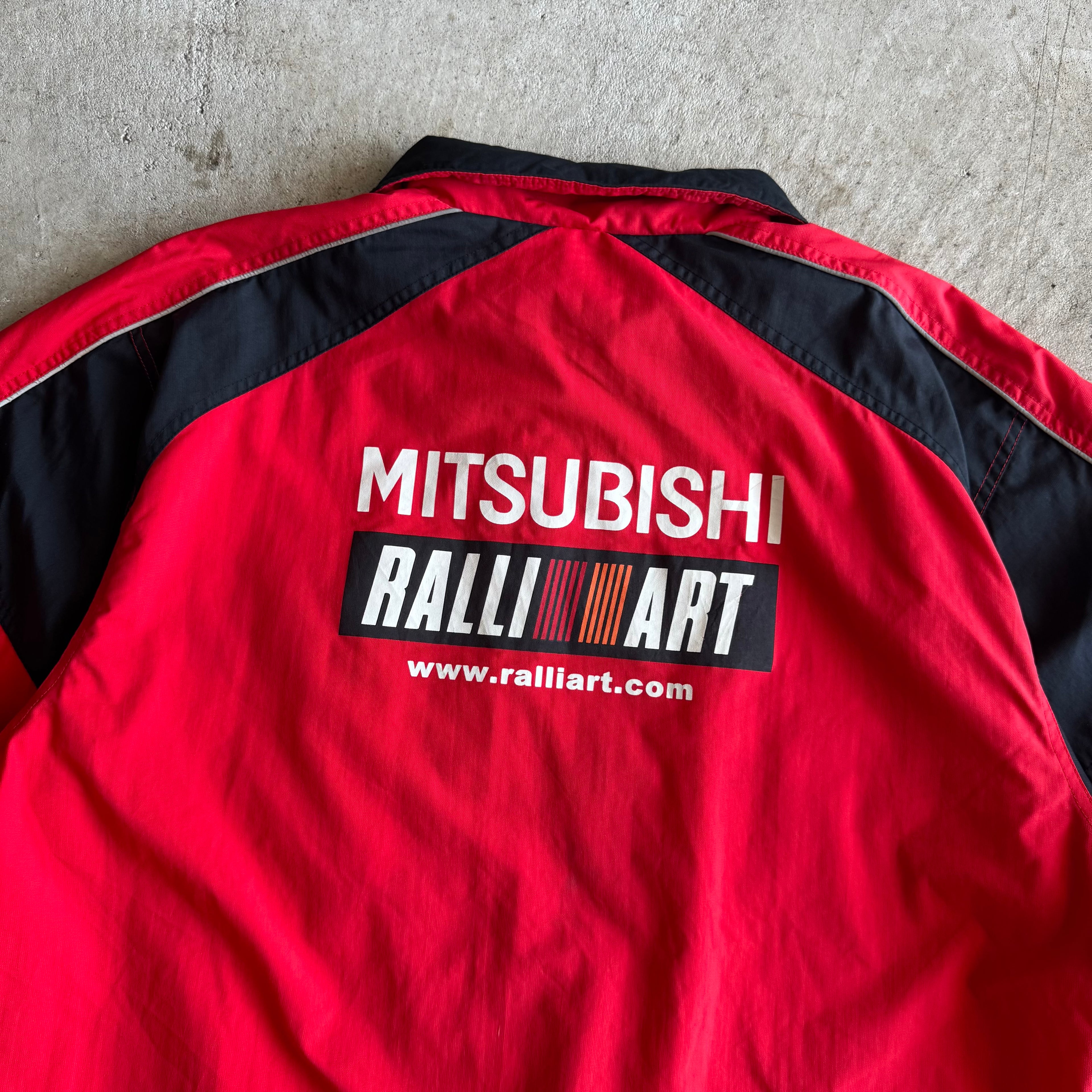 90s Mitsubishi Ralliart Rally Racing Red Jacket (XL)