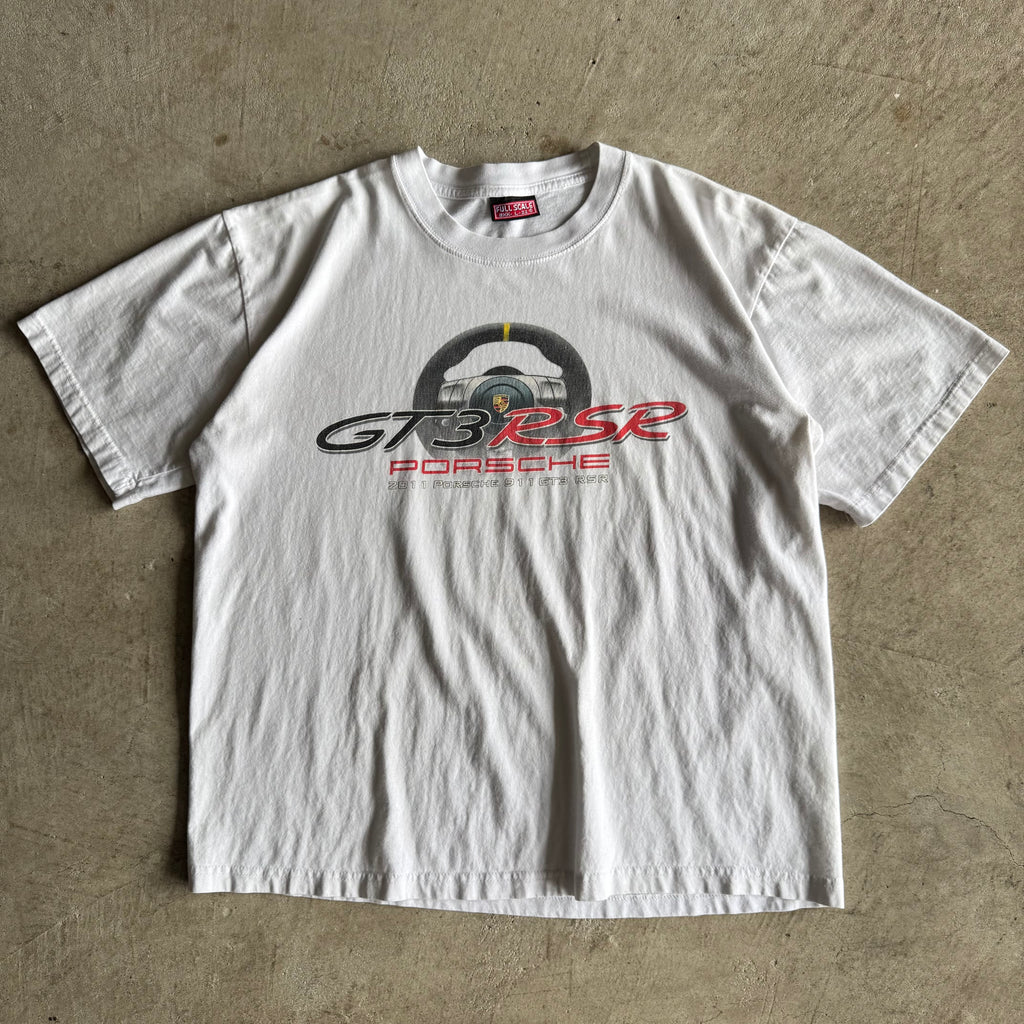 2011 Porsche 911 GT3 RSR White T Shirt (L)