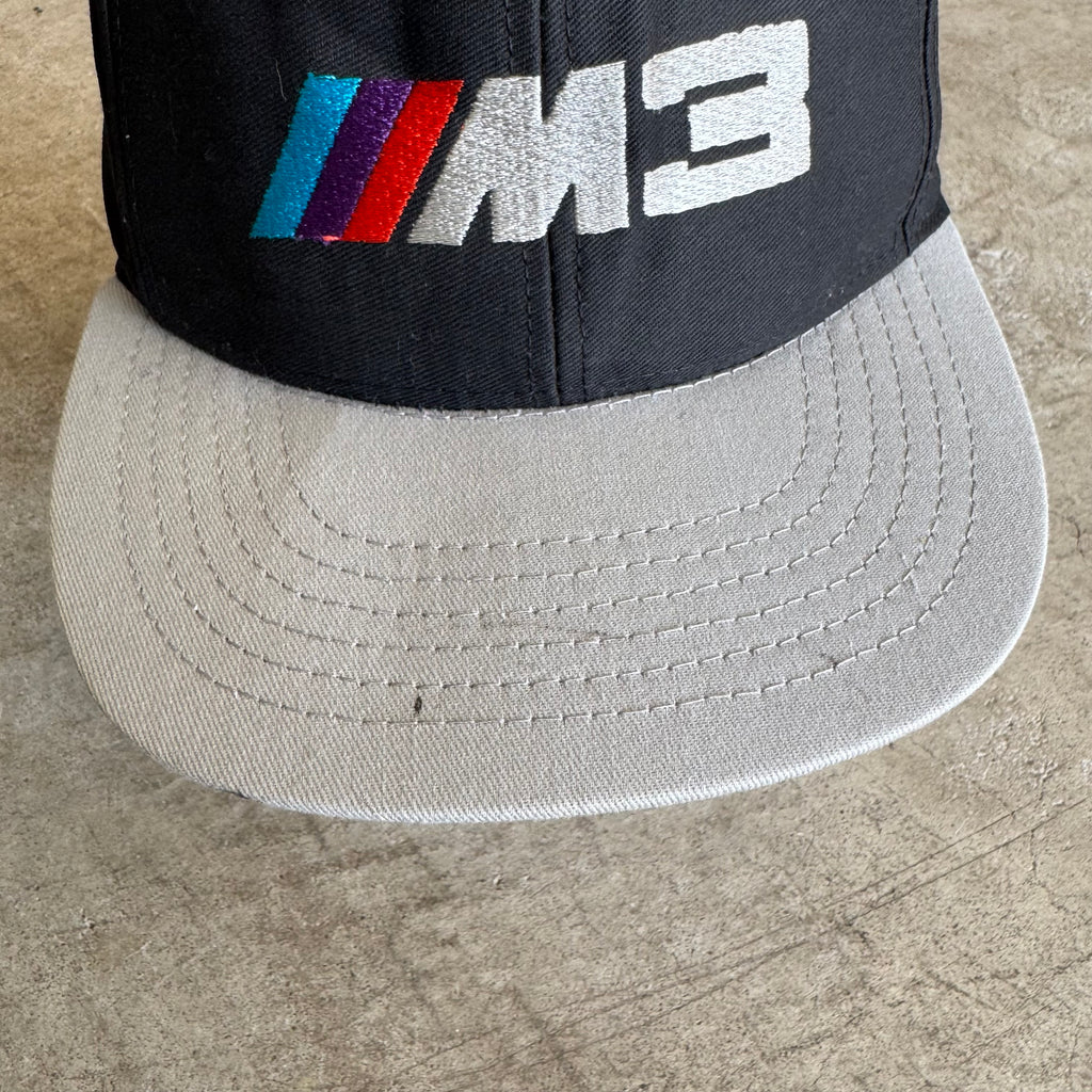 90s BMW M3 Black Grey Snapback Hat