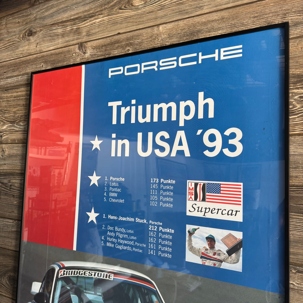 1993 Porche Triumph in USA Brumos 930 Victory Poster