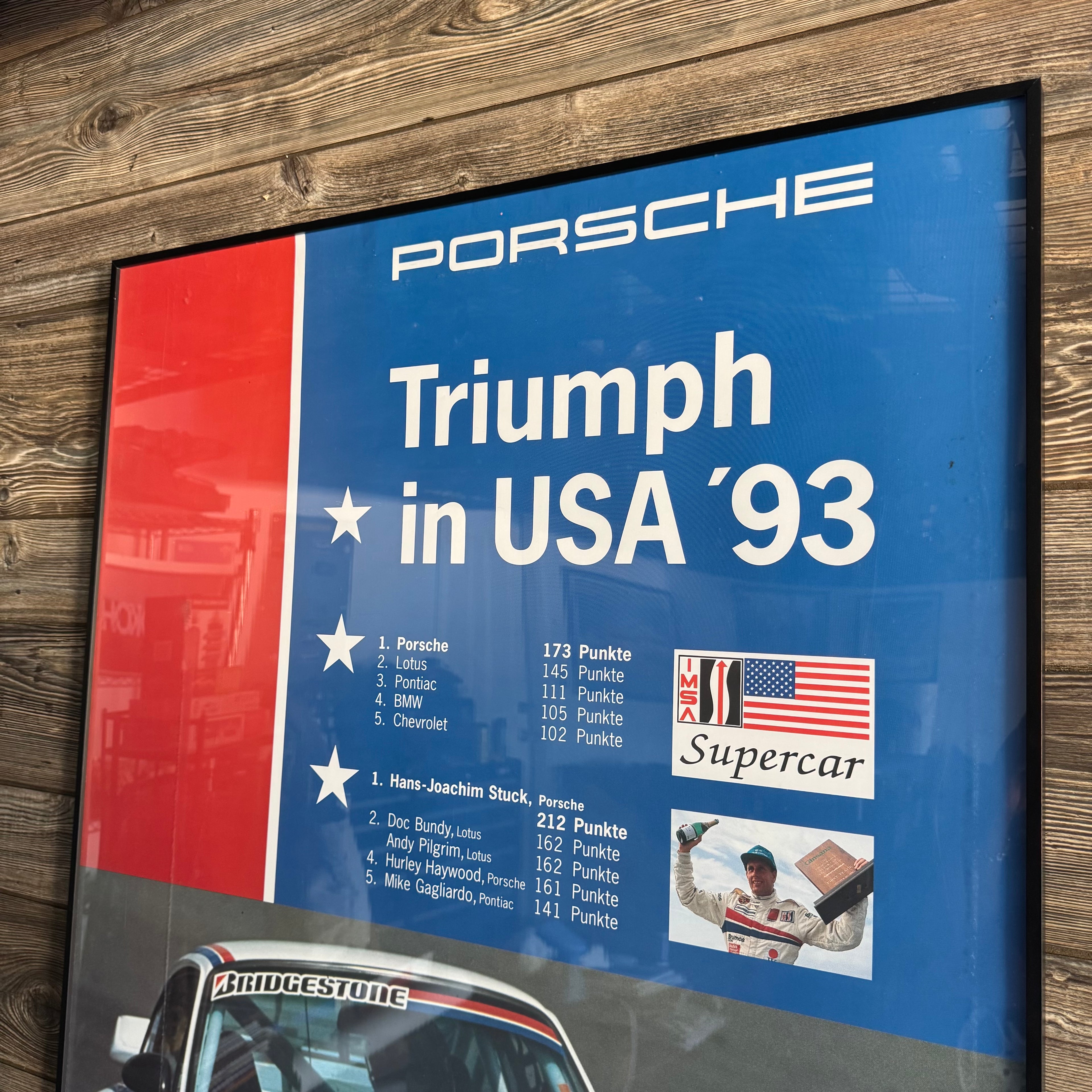 1993 Porche Triumph in USA Brumos 930 Victory Poster