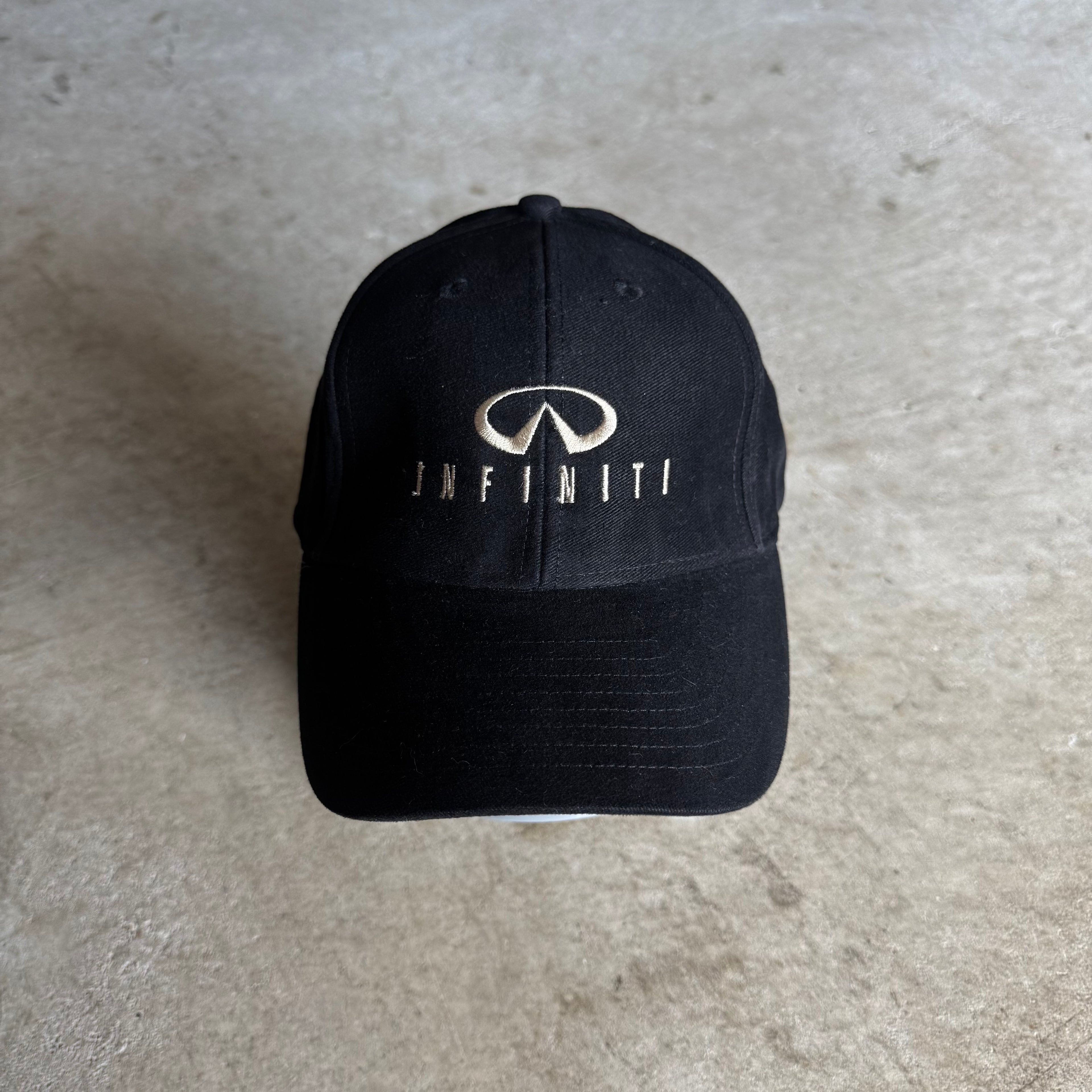 90s Infiniti Embroidered Black Cap Hat