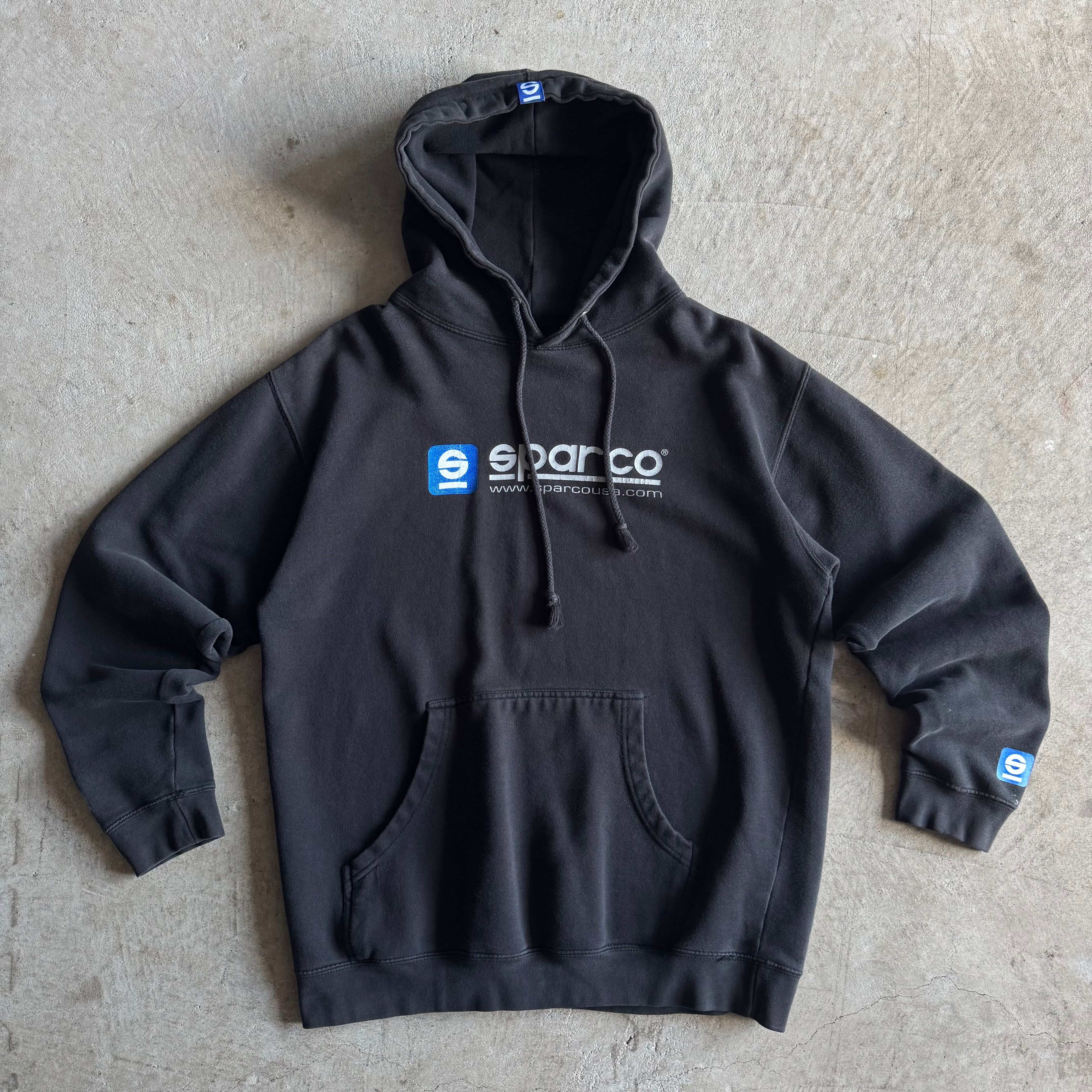 90s Sparco Racing Black Pullover Sweater (L)