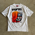 80s Porsche Limited 6 Hours of Fuji 1982 White Victory Poster T Shirt (L)
