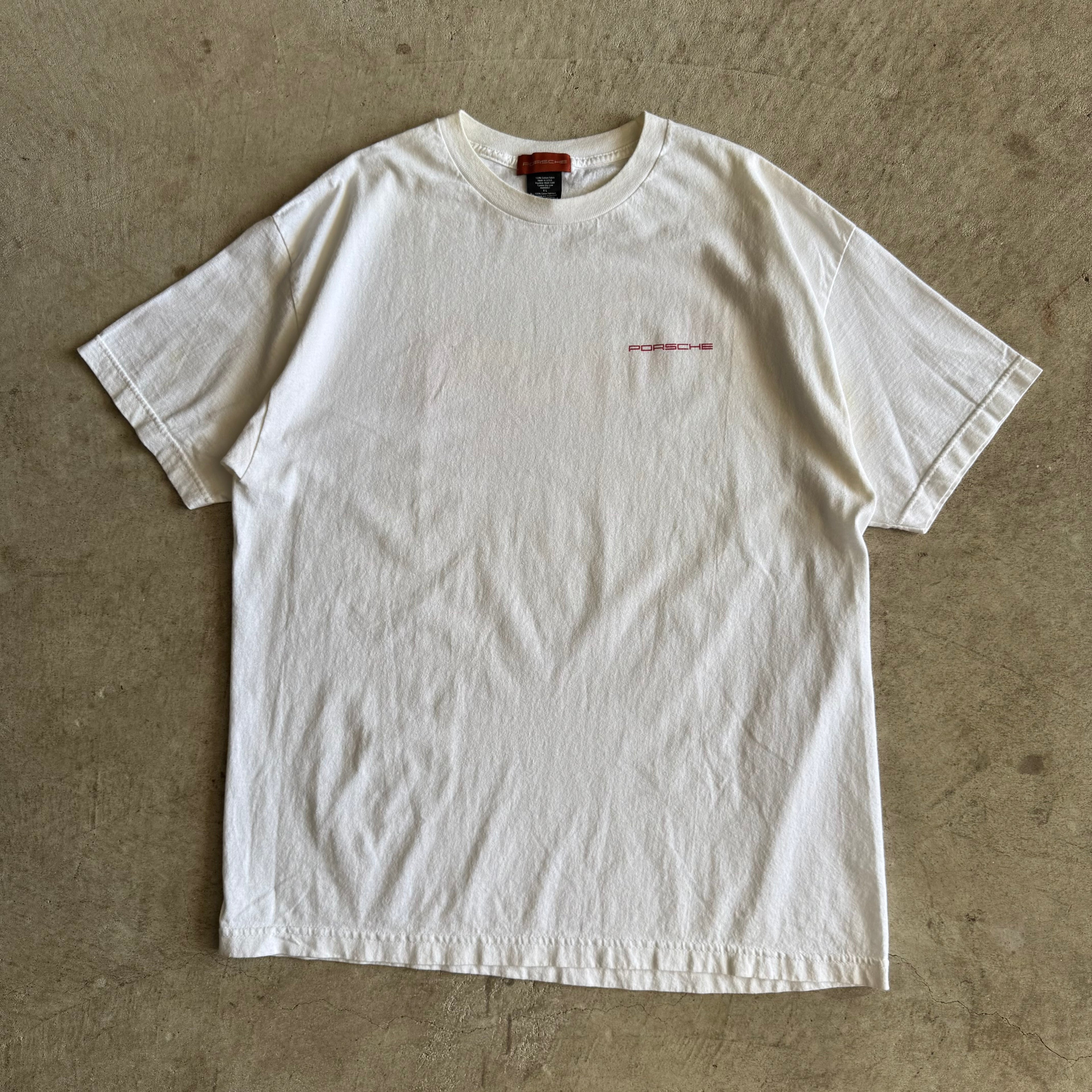 2000s Porsche Cayenne White T Shirt (XL)