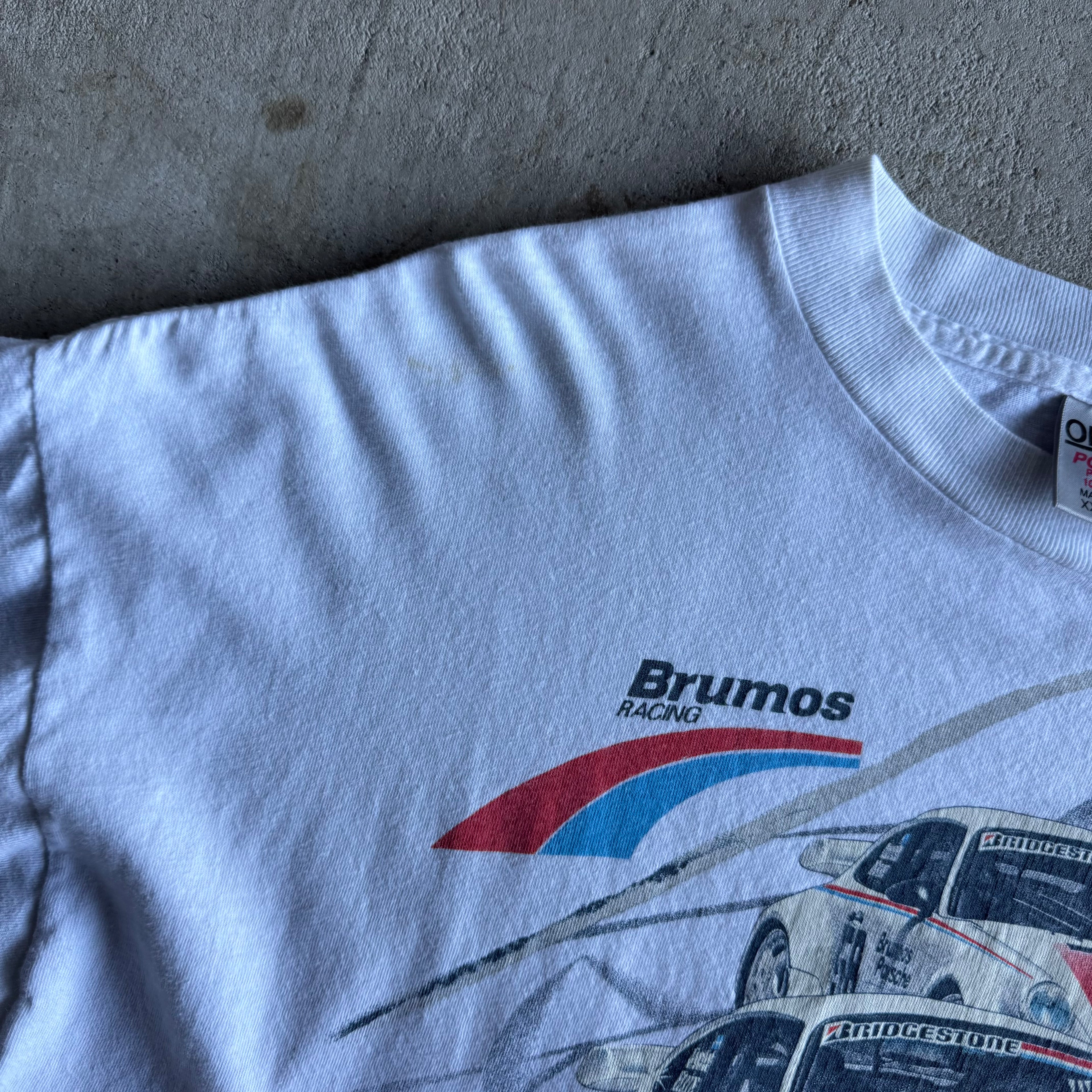 90s Brumos Racing IMSA Champions White T Shirt (XXL)