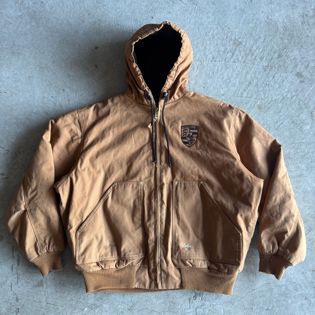 90s Porsche Wallis Brown Workwear Jacket (XL)