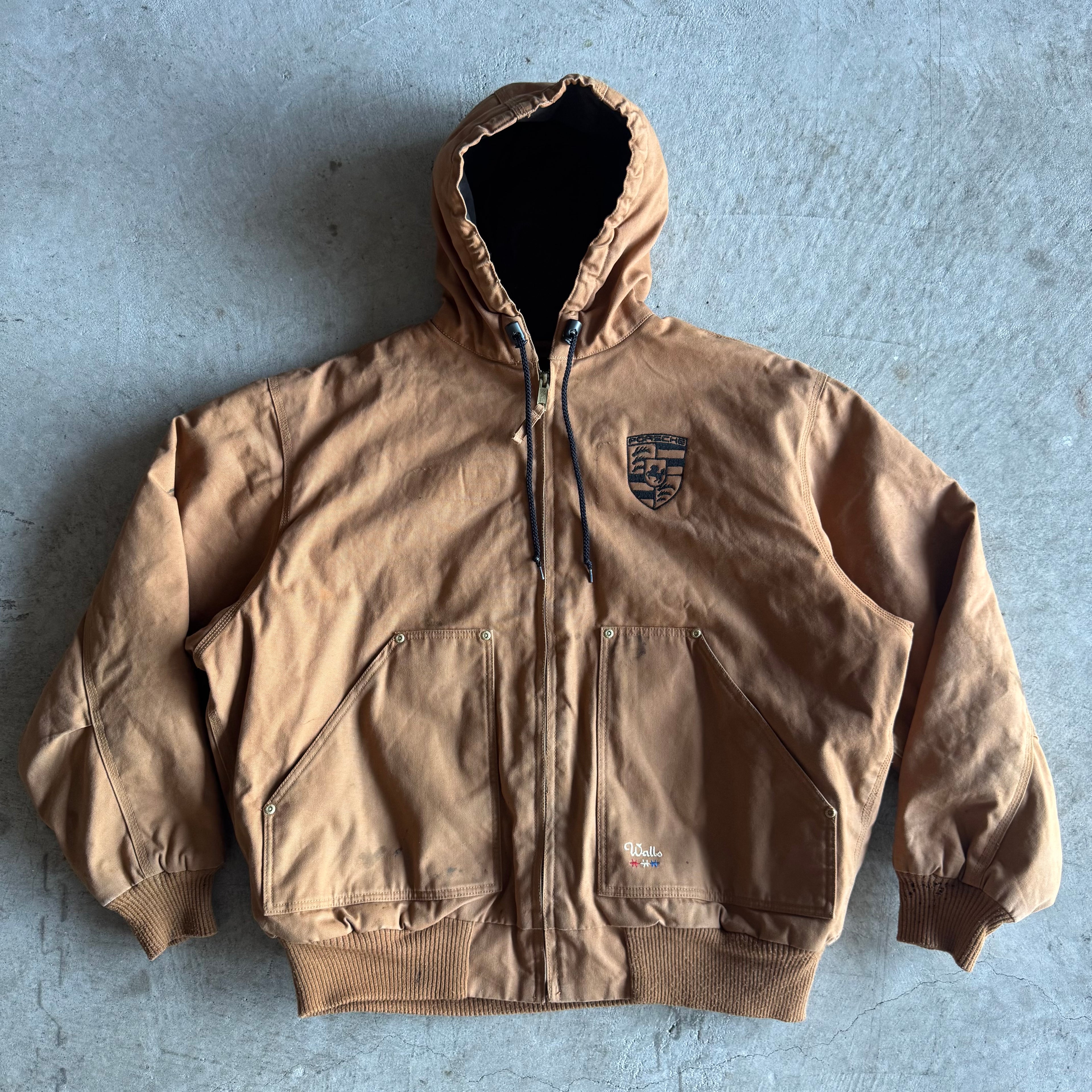 90s Porsche Wallis Brown Workwear Jacket (XL)