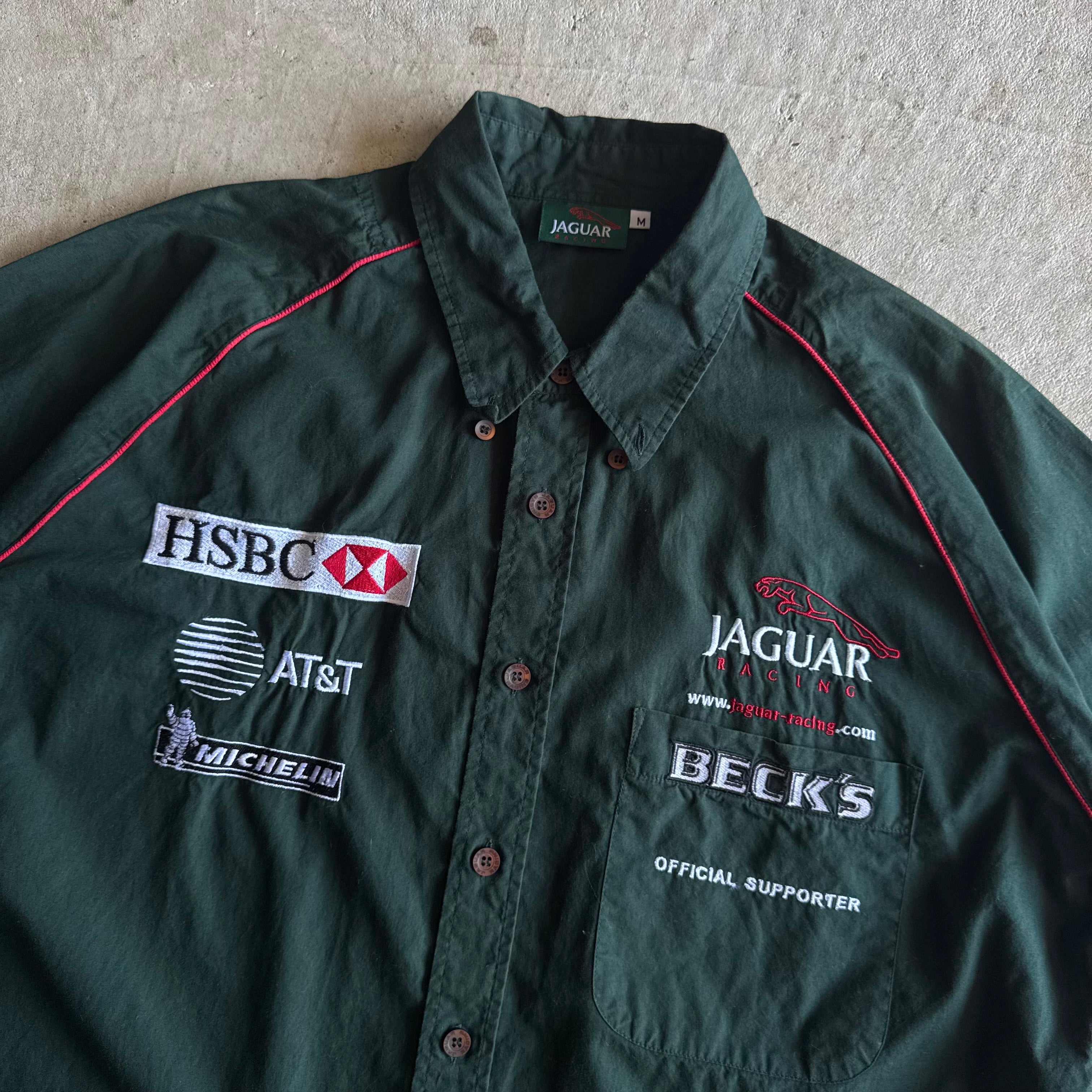 2000s Jaguar Ford Cosworth F1 Formula Team Button Up Shirt (M)