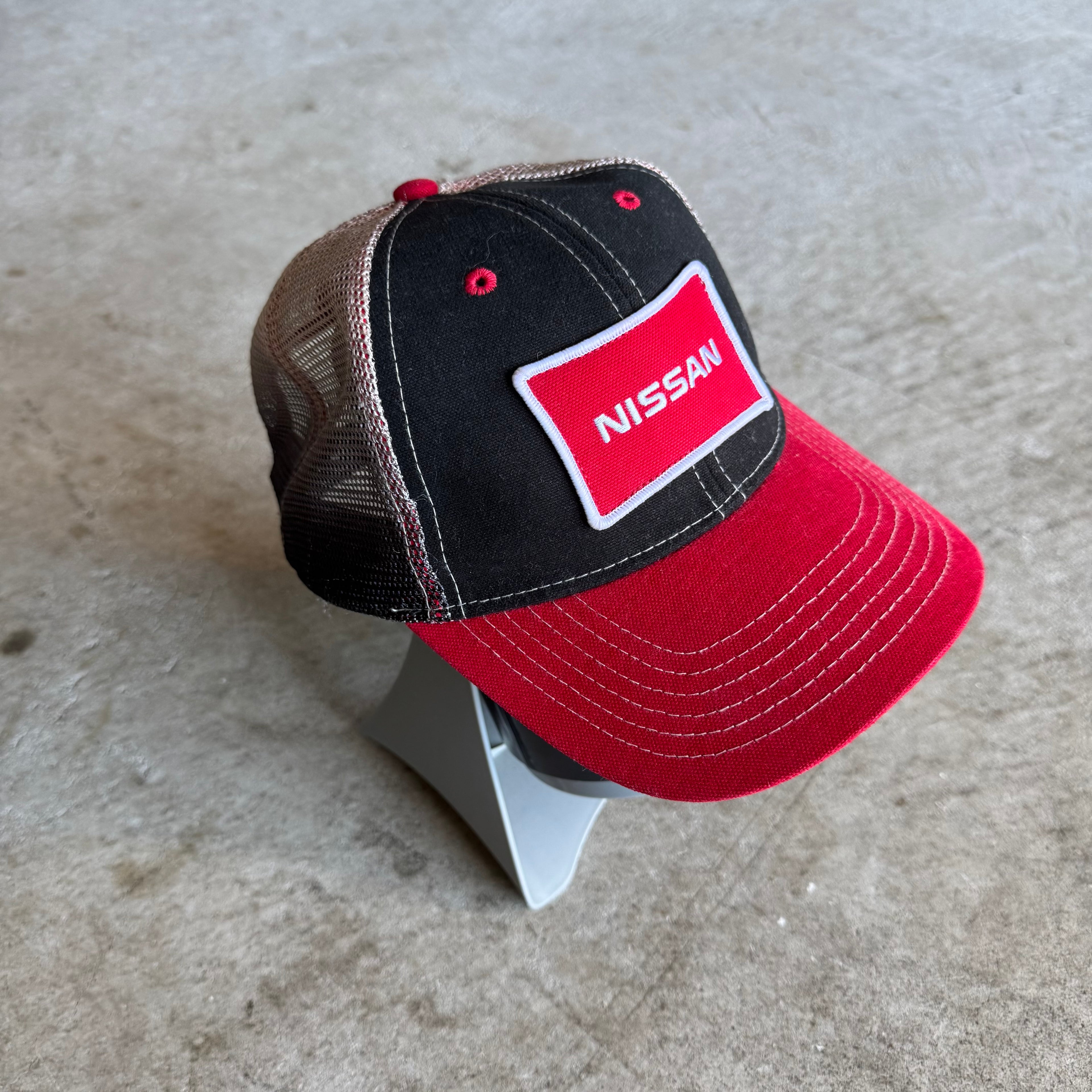 Vintage 90s Nissan Black Gradient Trucker Hat