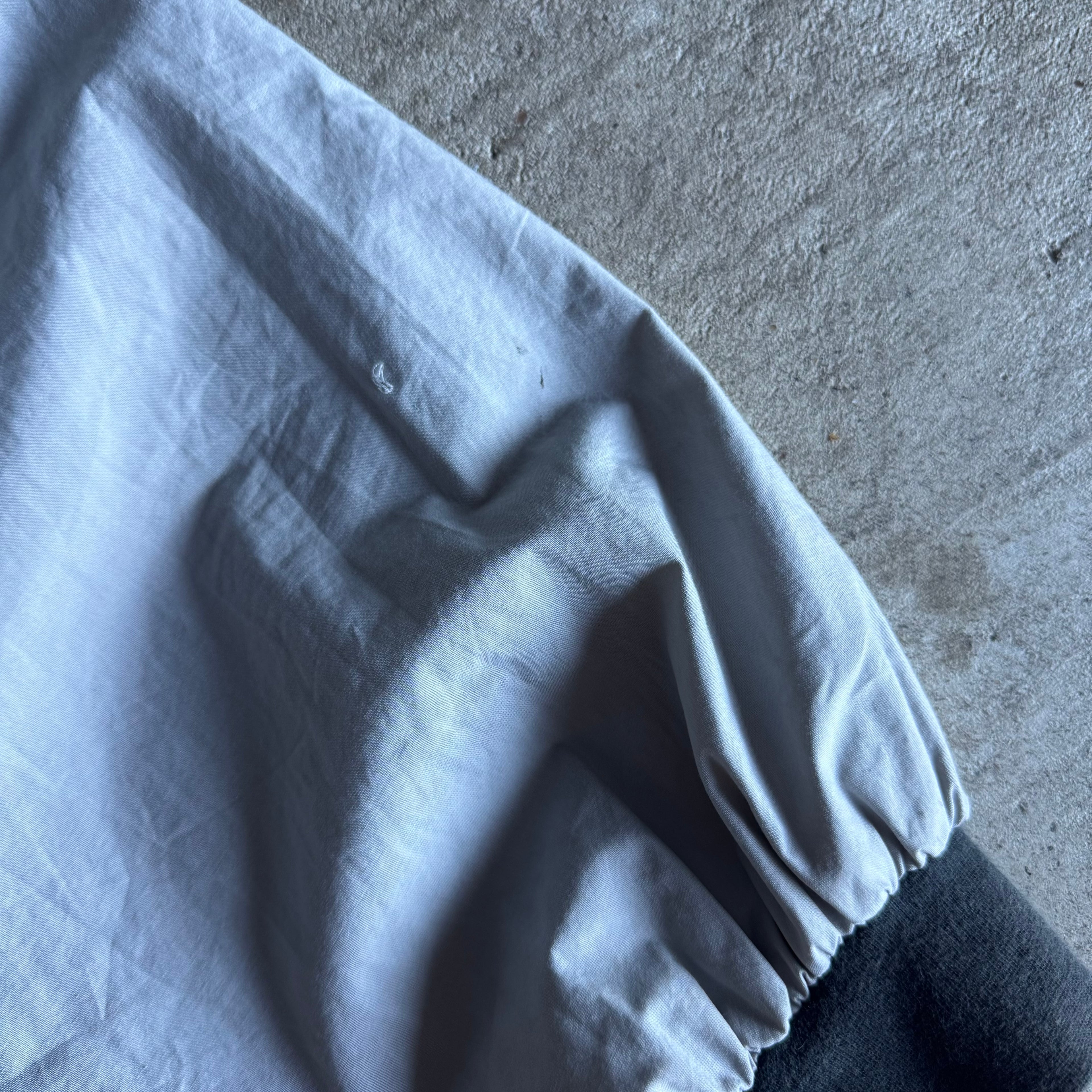 Vintage HKS Power Racing Oil Splatter Grey Bomber Jacket Size Large