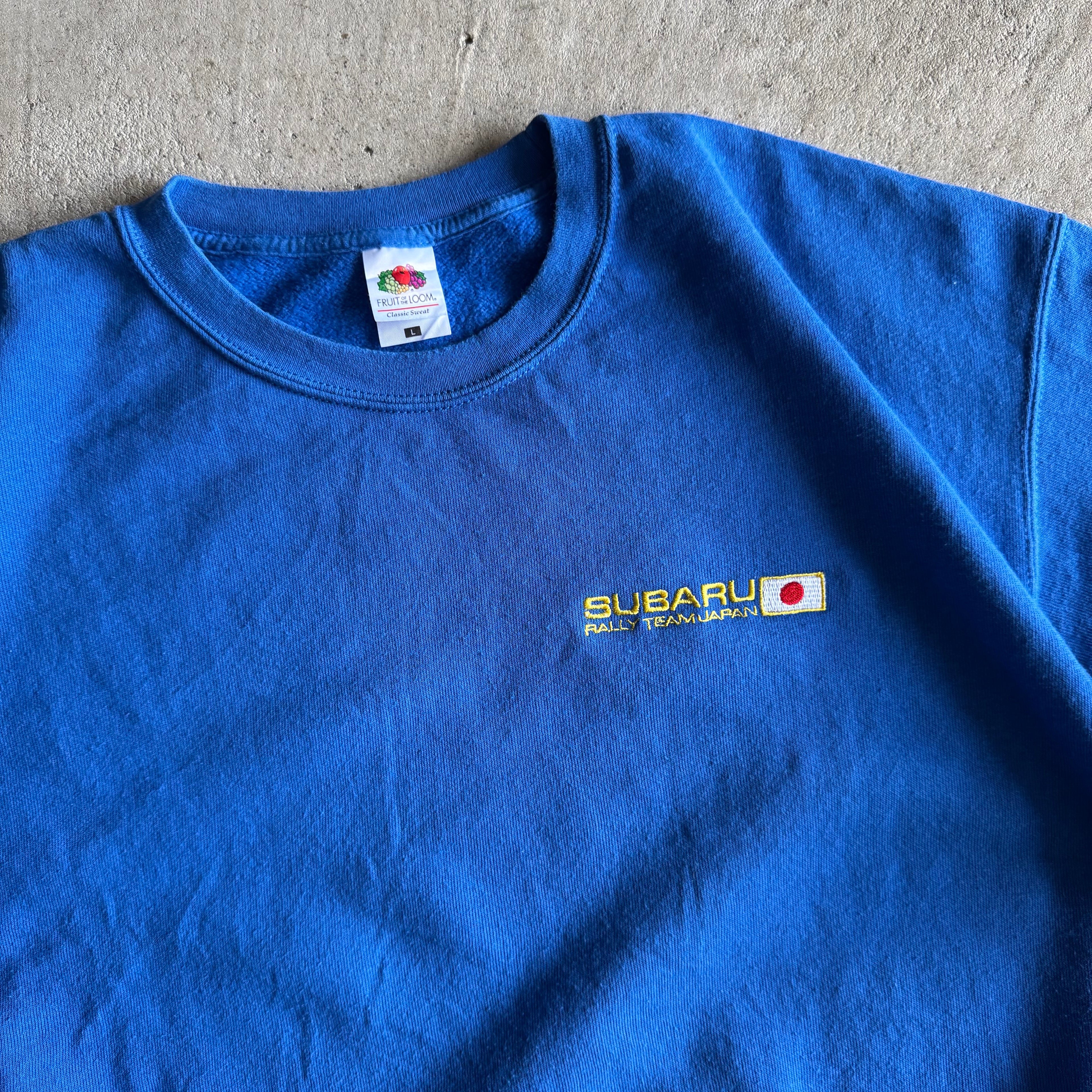90s Subaru Rally Team Japan Blue Crewneck Sweater (L)