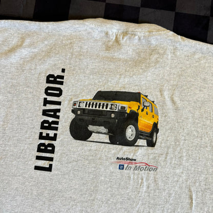 2000s GM AutoShow in Motion Corvette Hummer T Shirt XL